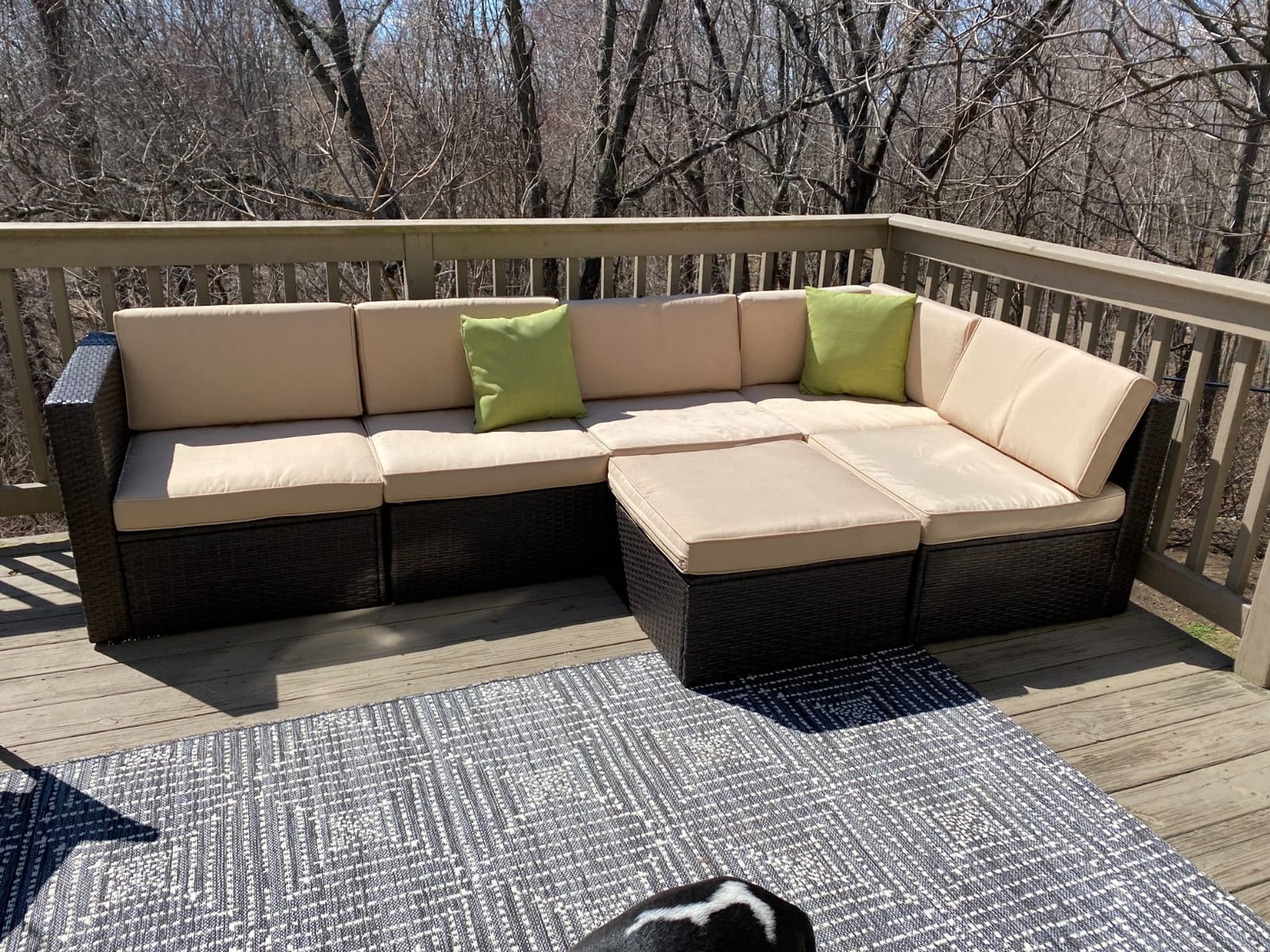 Vongrasig 6 Piece Patio Furniture Set, Small Outdoor Sectional Sofa Couch customer photo 1