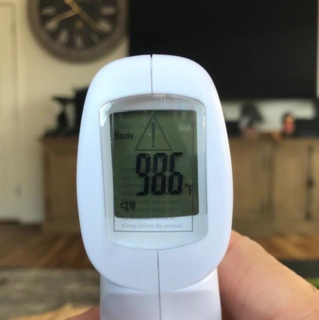 Berrcom Thermometer, 3 in 1 Contactless Infrared Fever Check Thermometer for Forehead, Ideal for Baby, Infant, Kids, and Adults, Batteries Not Included, JXB-178 (White) customer photo 1