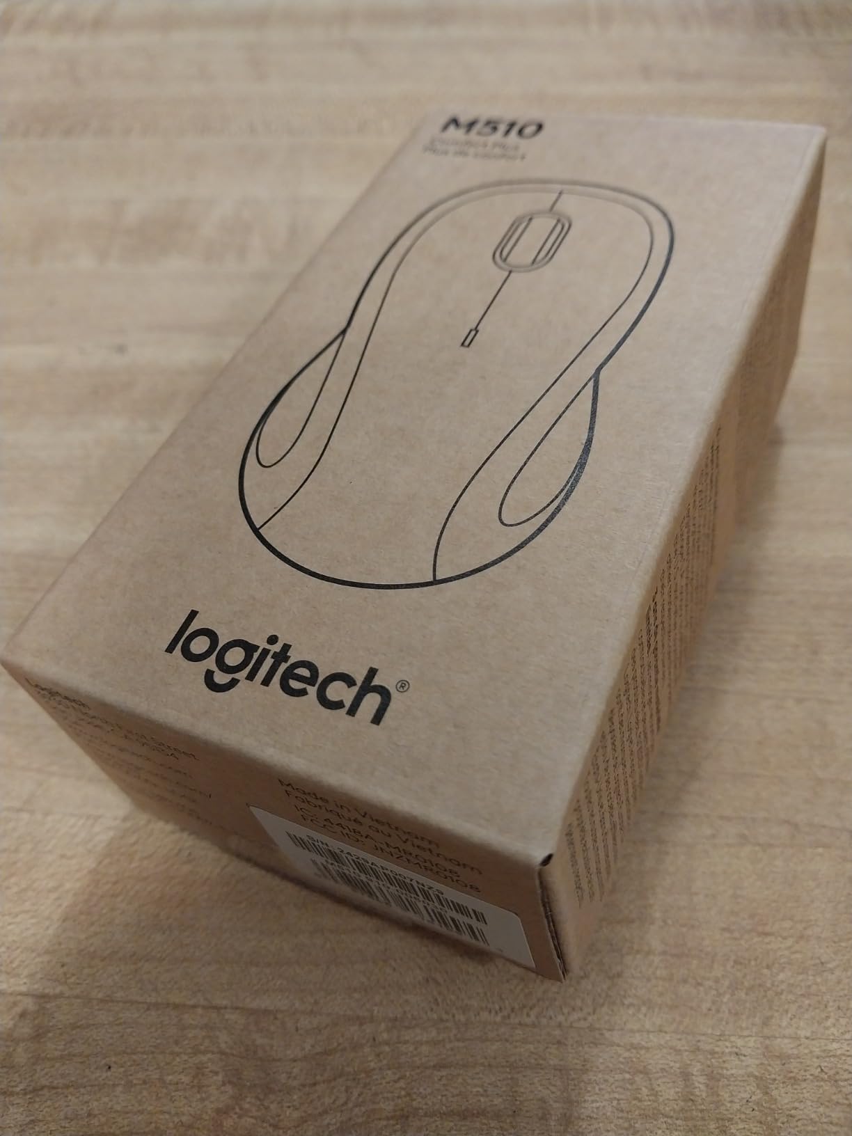 Logitech M510 Full Size Ambidextrous 2.4 GHz Wireless Mouse | 2.4 GHz USB-A Nano Receiver, tilt-to-scroll function, 2-year battery life, Windows Mac Linux compatible, certified for Chrome customer photo 1