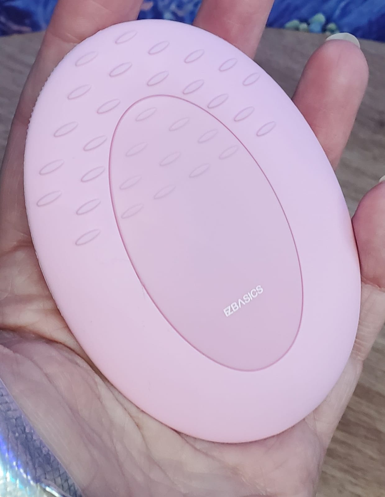 EZBASICS Silicone Facial Cleansing Brush, IPX7 Waterproof, Violet customer photo 1