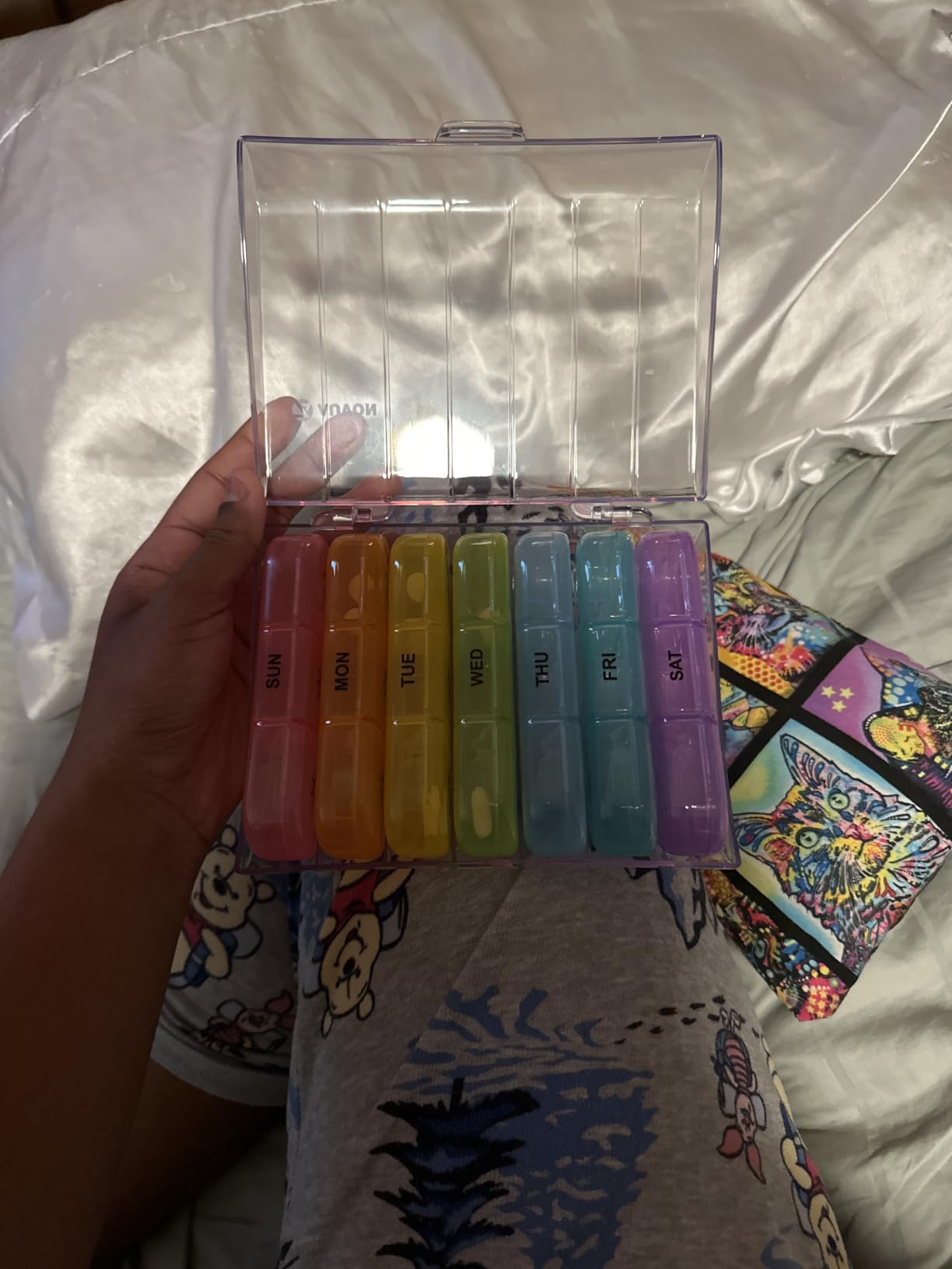 AUVON Weekly Pill Organizer 3 Times a Day, Color-Coded for Easy Tracking customer photo 1
