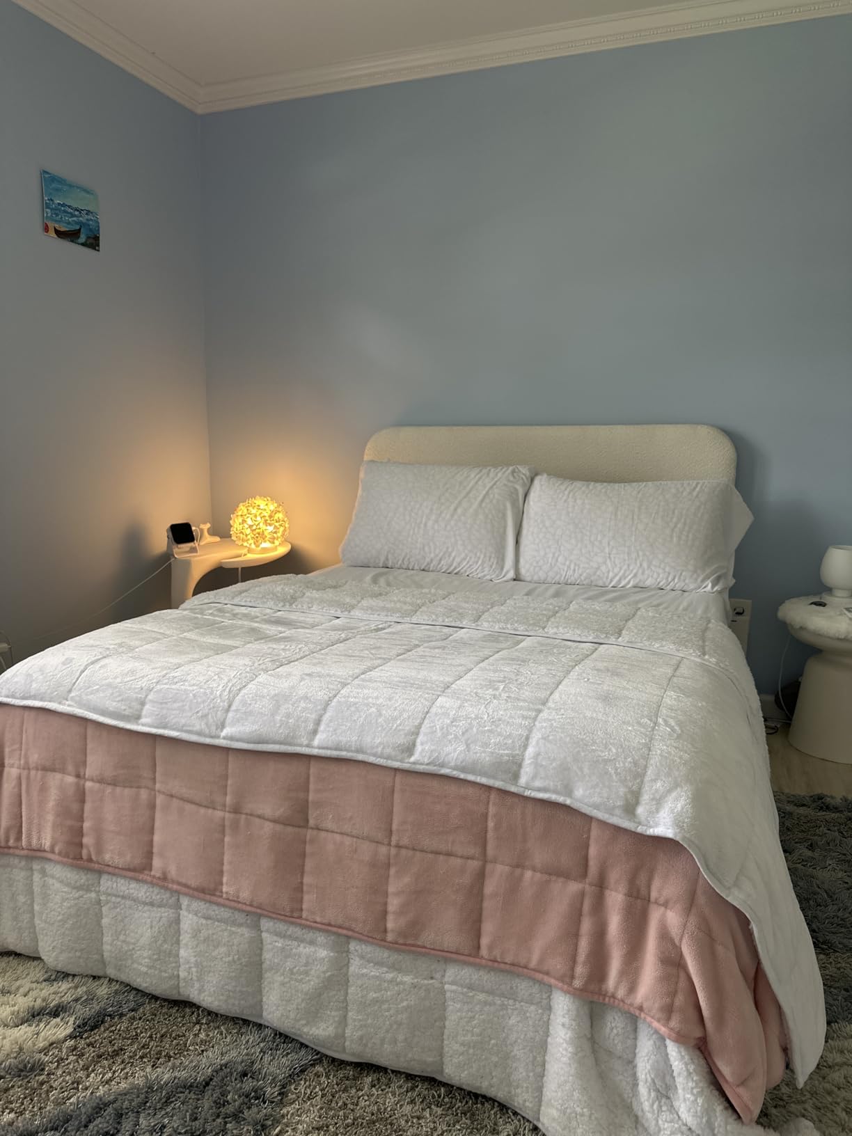 Cottonblue Weighted Blanket 15 lbs Queen Size for Adults 60x80 inches Soft customer photo 2