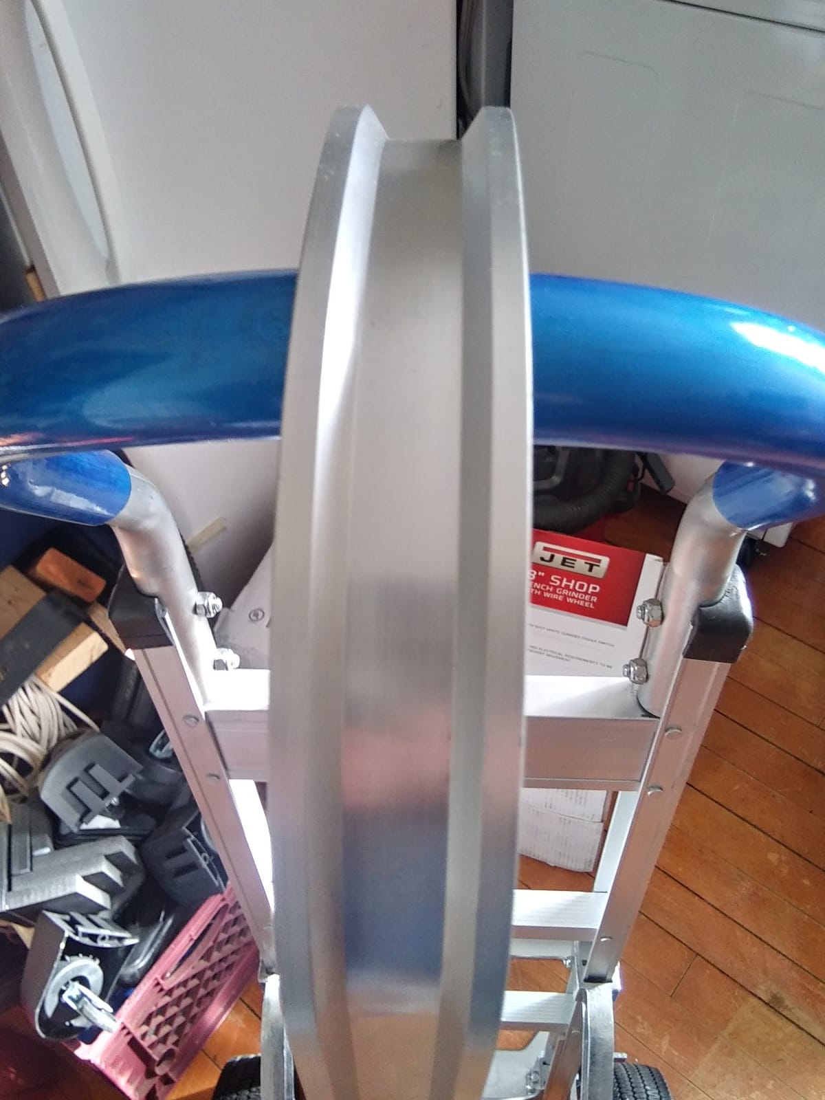 Strongway Aluminum Hand Truck/Stair Skid, 660-Lb., 10in. Poly Wheels customer photo 2