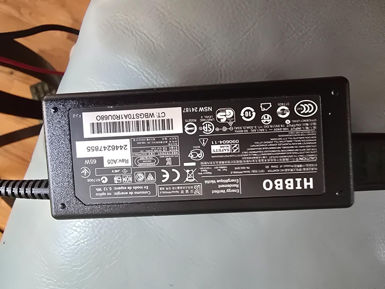 Charger Compatible with HP Laptop Computer 65W 45W Smart Blue Tip Power Adapter customer photo 1