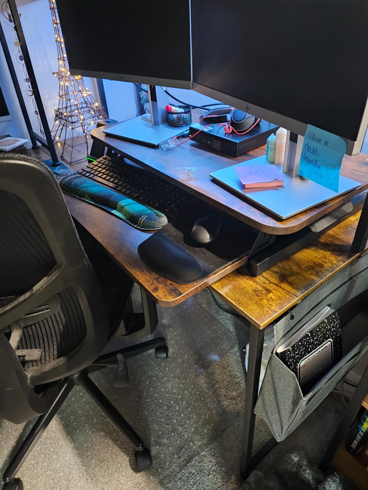 VIVO Black 32 inch Standing Desk Riser, DESK-V000S customer photo 1