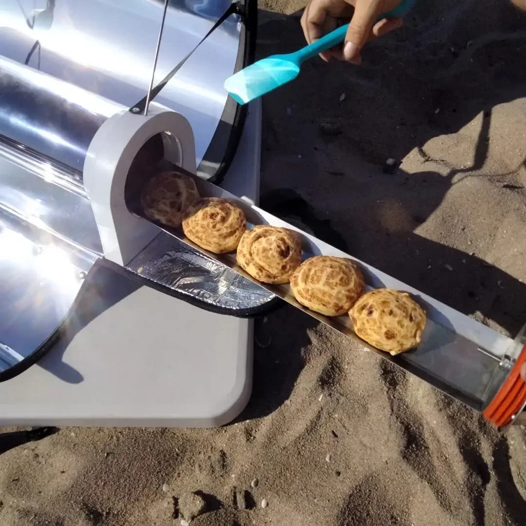 Portable Solar Oven BBQ Cooker, Solar Stove Cooker with 4.5L Large Capacity, Solar Oven Sun Cooker Foldable Camping Stove with Thermometer for Outdoor Camping Backpacking Hiking Familiy Party customer photo 1