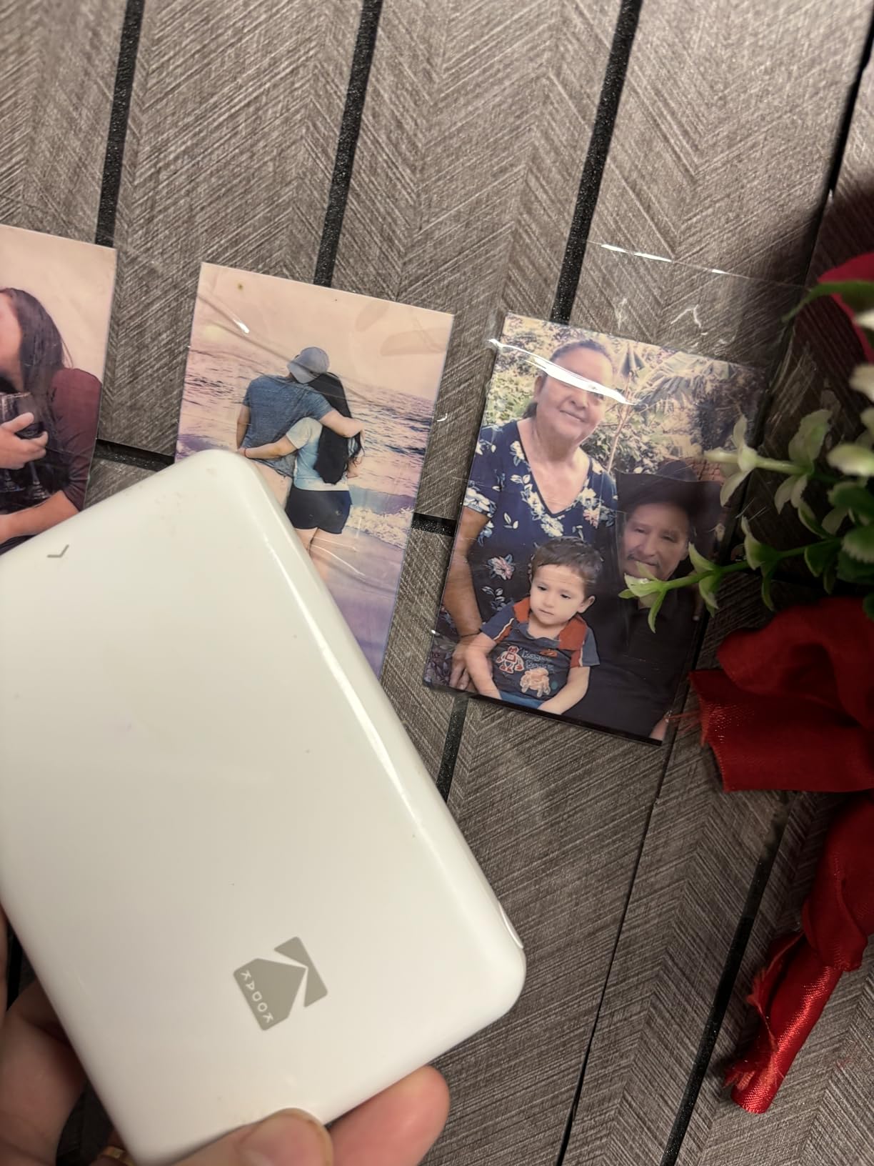 KODAK Step Instant Smartphone Photo Printer, Portable Mini Color Wireless Mobile Printer, Zink 2x3” (5.1x7.5 cm) Sticky-Back Photos, Bluetooth Compatible with iOS & Android Devices, Editing App, White customer photo 2