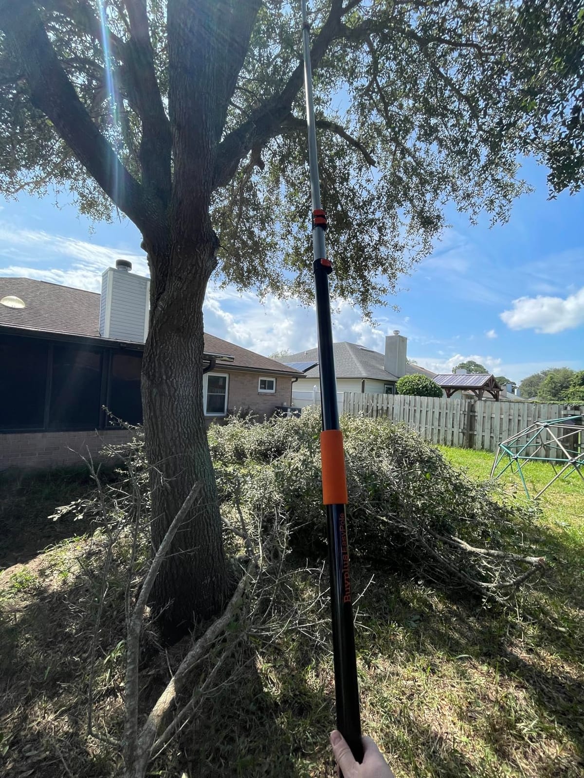 Buyplus 26FT Reach Pole Saws for Tree Trimming, Pole Saw with 5-20FT Telescoping Extension Pole, Pruning Saw with 19