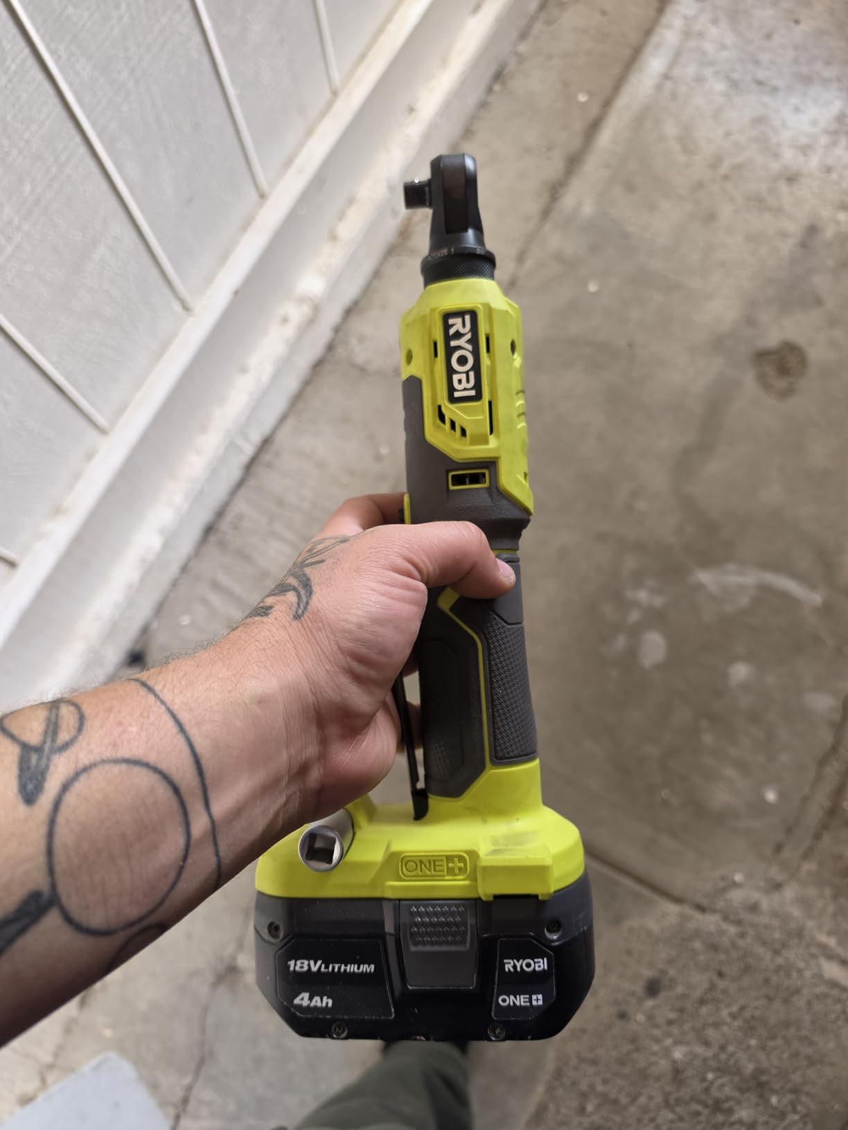 ONEAND 18V Cordless 3/8 in. 4-Position Ratchet Tool ONLY customer photo 2