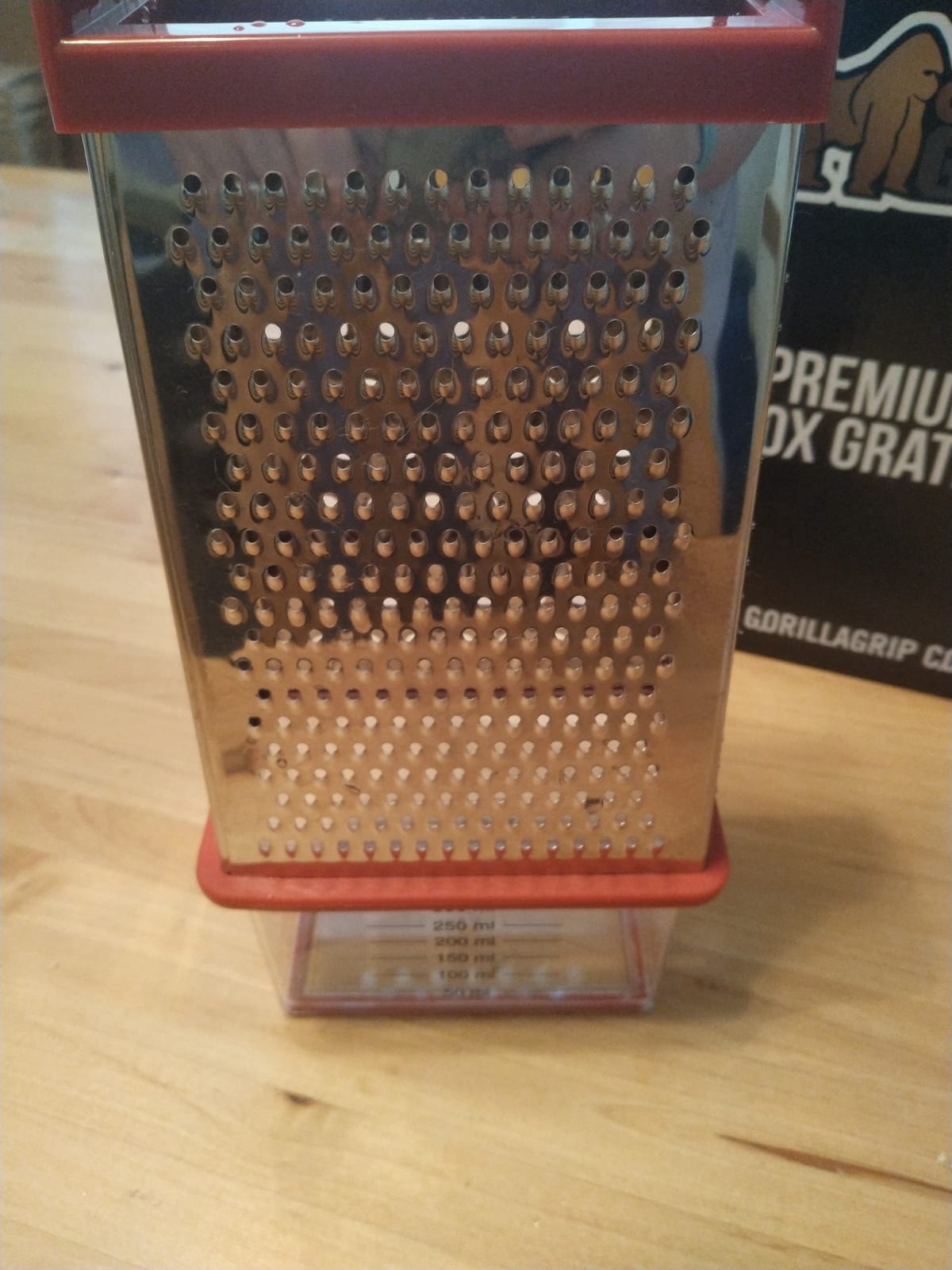 GORILLA GRIP® XL 4-Sided Stainless Steel BPA-Free Cheese Grater, Black customer photo 1