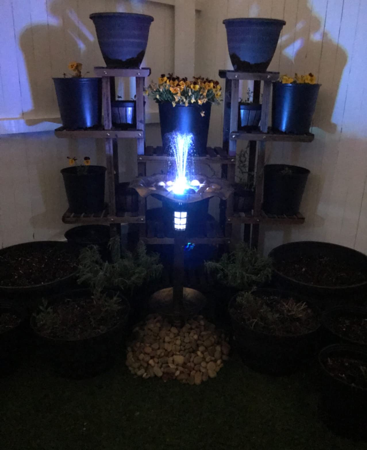 Best Choice Products Bird Bath W/Solar Light & Planter - Green customer photo 1