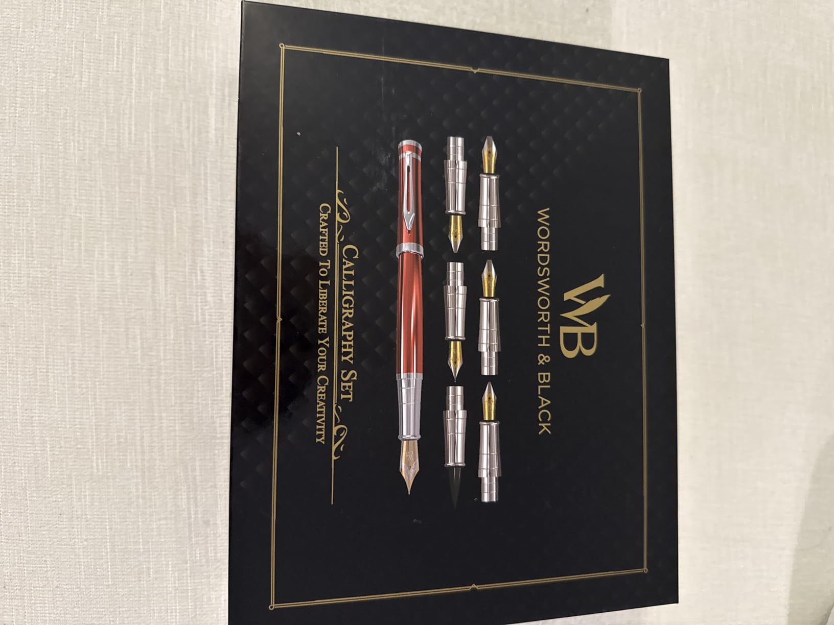 Wordsworth & Black Luxury Calligraphy Pen Set for Writing, 6 Nibs, Black customer photo 1