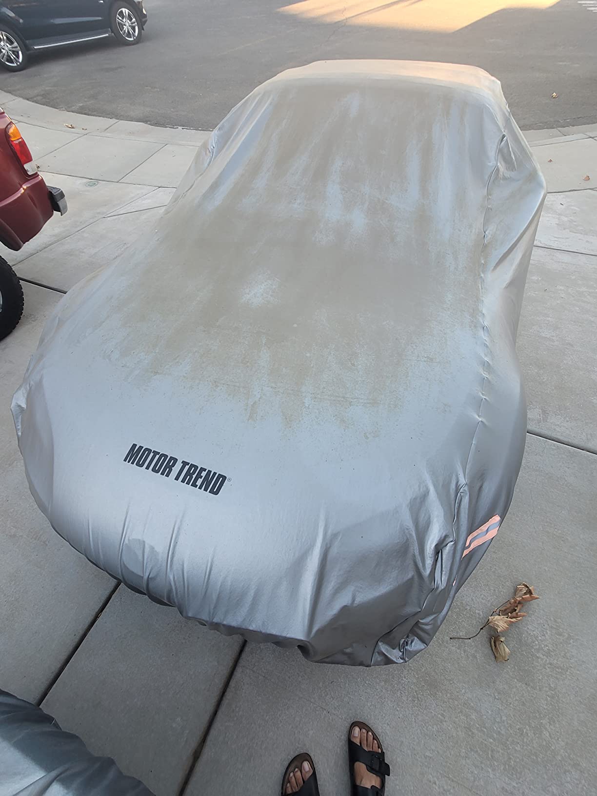 Motor Trend Safeguard Heavy Duty Car Cover for Vans & SUVs - Car Tarp Waterproof All Weather SUV, Sun Protection, UV Rain Snow Winter, Outdoor Reflective - Up to 210