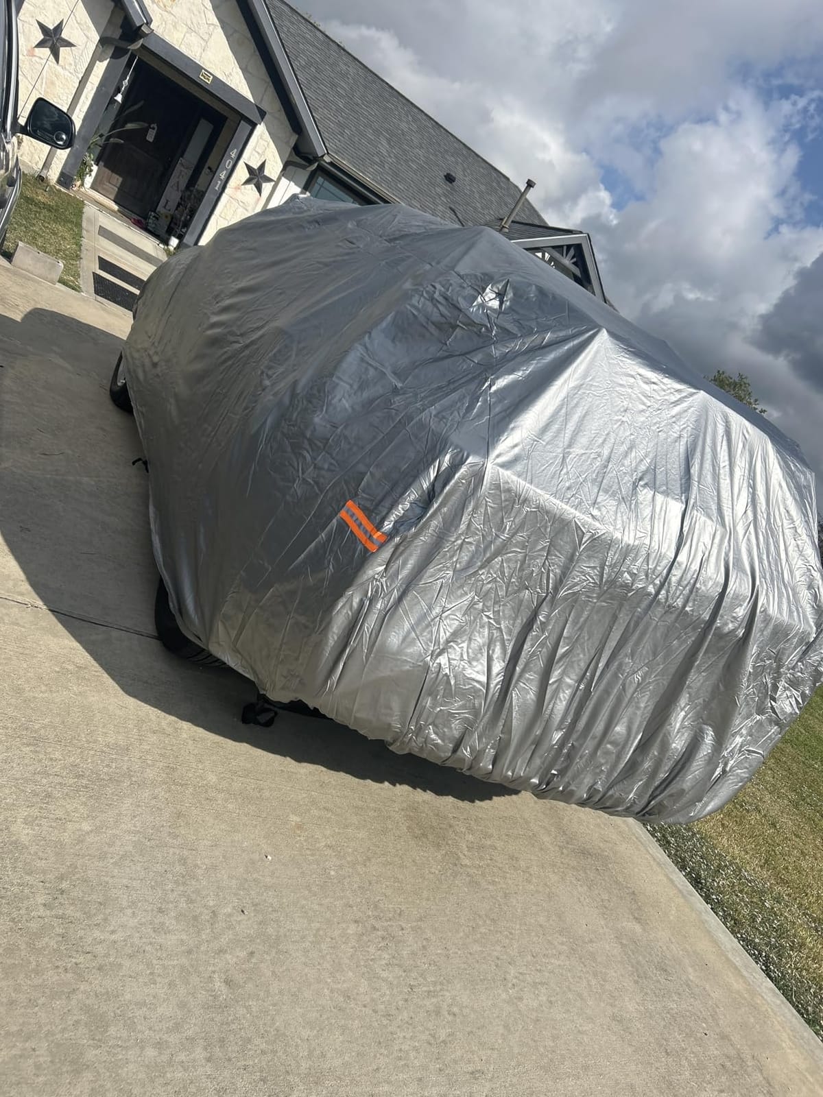 Motor Trend Safeguard Heavy Duty Car Cover for Vans & SUVs - Car Tarp Waterproof All Weather SUV, Sun Protection, UV Rain Snow Winter, Outdoor Reflective - Up to 210