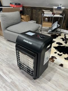 Gasland MHA18BN Propane Radiant heater, 18,000 BTU Warm Area up to 450 sq. ft, Portable LP Gas Heater for Garages, Workshops and Construction Sites, Ultra Quiet Propane Heater with LP Regulator Hose customer photo 1
