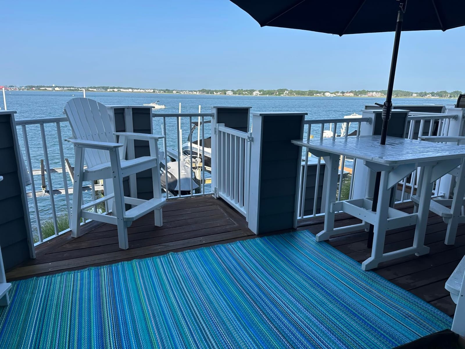 Fab Habitat Outdoor Rug - Waterproof, Fade Resistant, Crease-Free - Premium Recycled Plastic - Ombre - Patio, Deck, Porch, Balcony, Laundry Room - Big Sur - Sunset - 4 x 6 ft customer photo 1