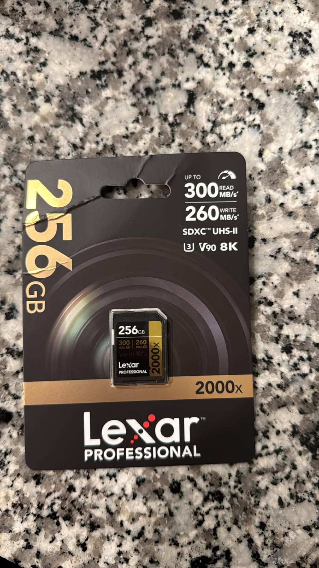 Lexar 64GB 2000x SD Memory Card, 300MB/s Read, 8K, V90, U3, UHS-II customer photo 1