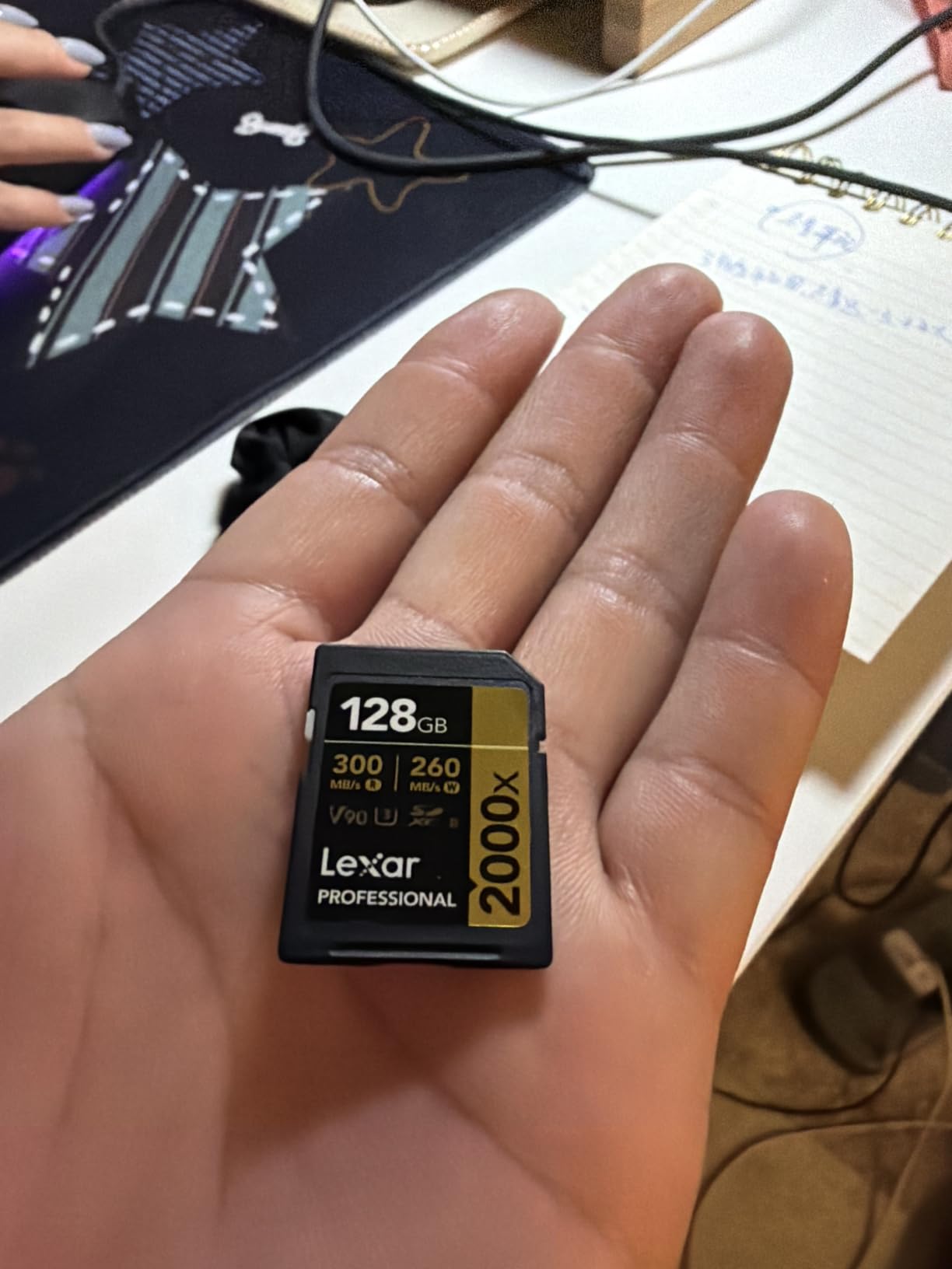 Lexar 64GB 2000x SD Memory Card, 300MB/s Read, 8K, V90, U3, UHS-II customer photo 2