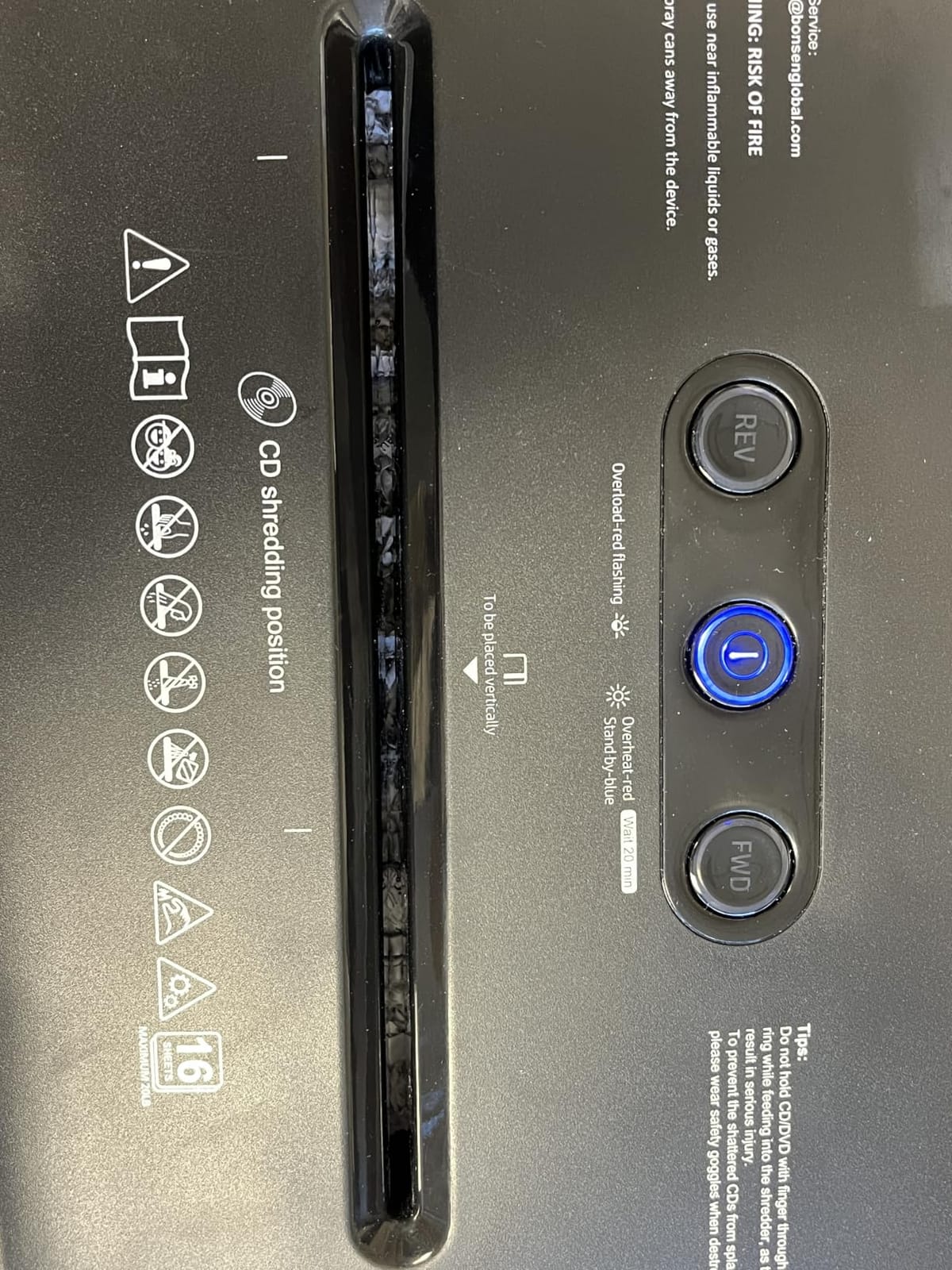 BONSEN 16-Sheet Heavy Duty Paper Shredder for Office, 60-Minute Running Time Cross-Cut CD Shredder with 60dB Low-Noise, 5.3-Gallon Pull Out Bin, Anti-Jam & Quiet Shredder for Home Office (S3102) customer photo 2