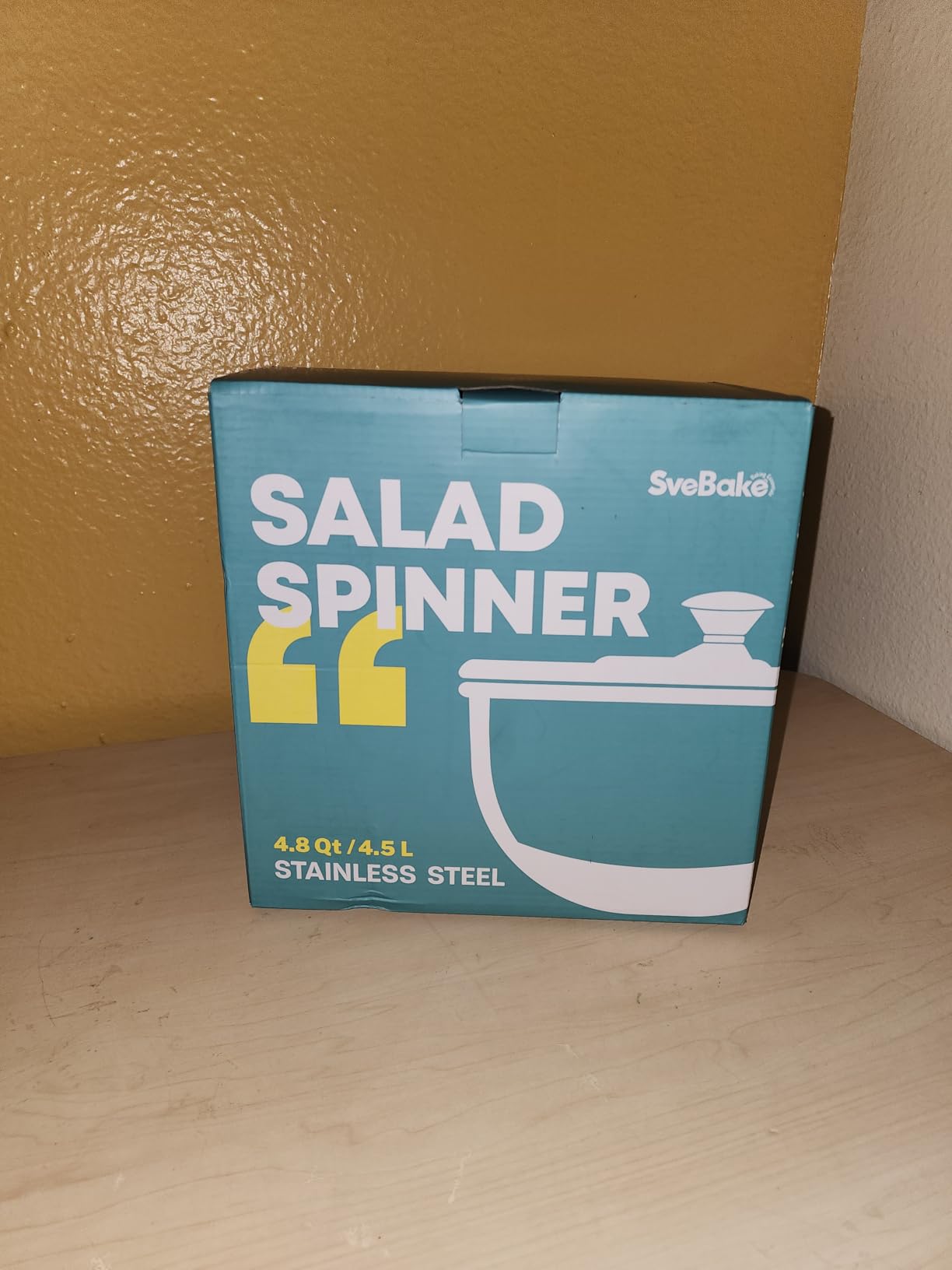 Stainless Steel Salad Spinner, 4.8 Qt Vegetable Washer, BPA-Free Lettuce Dryer with Crank Design, Easy Clean, Non-Slip Base - Transparent Lid customer photo 2