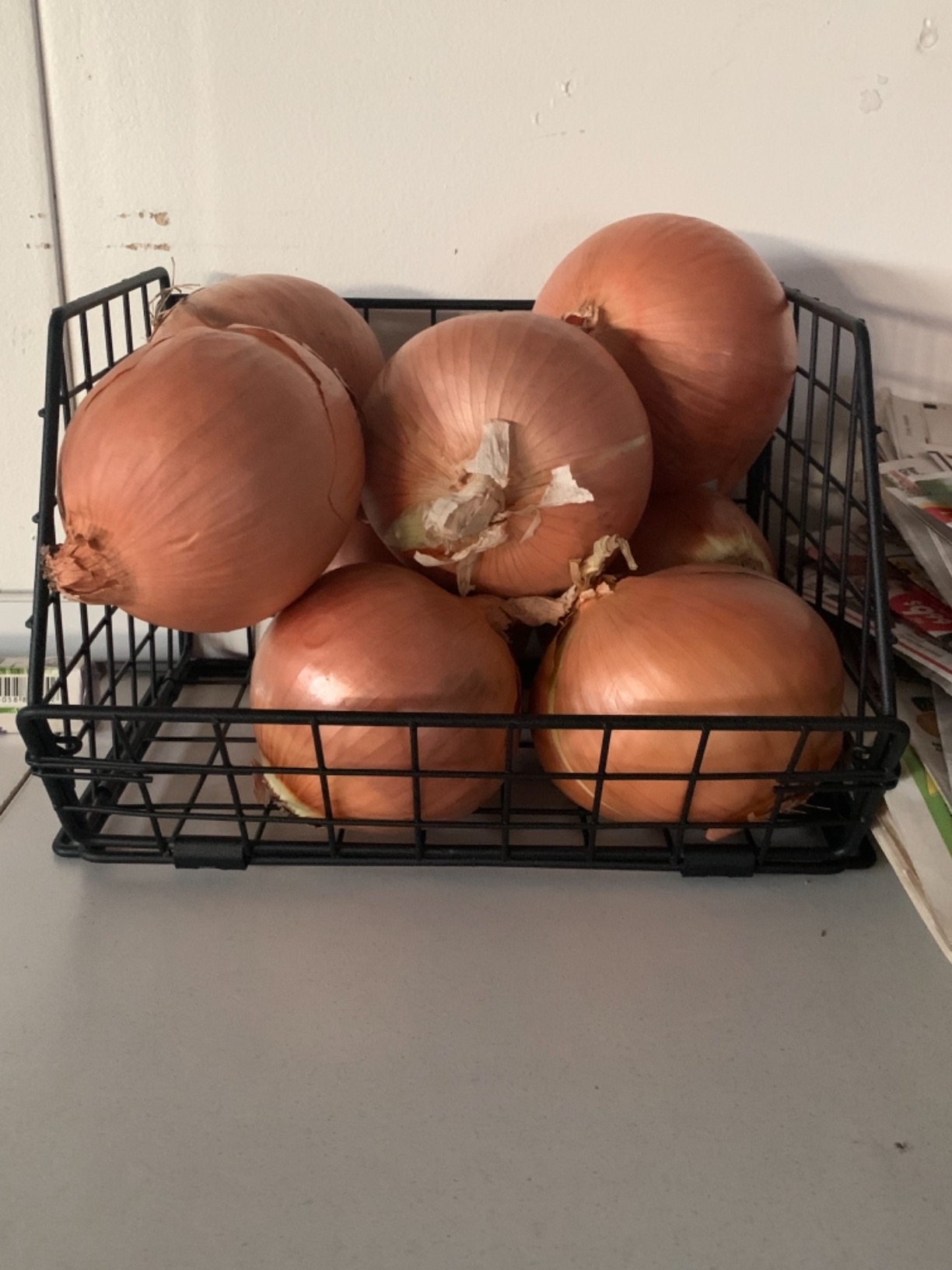 2-Tier Potato and Onion Storage Bin, Stackable Wire Baskets for Countertop customer photo 1
