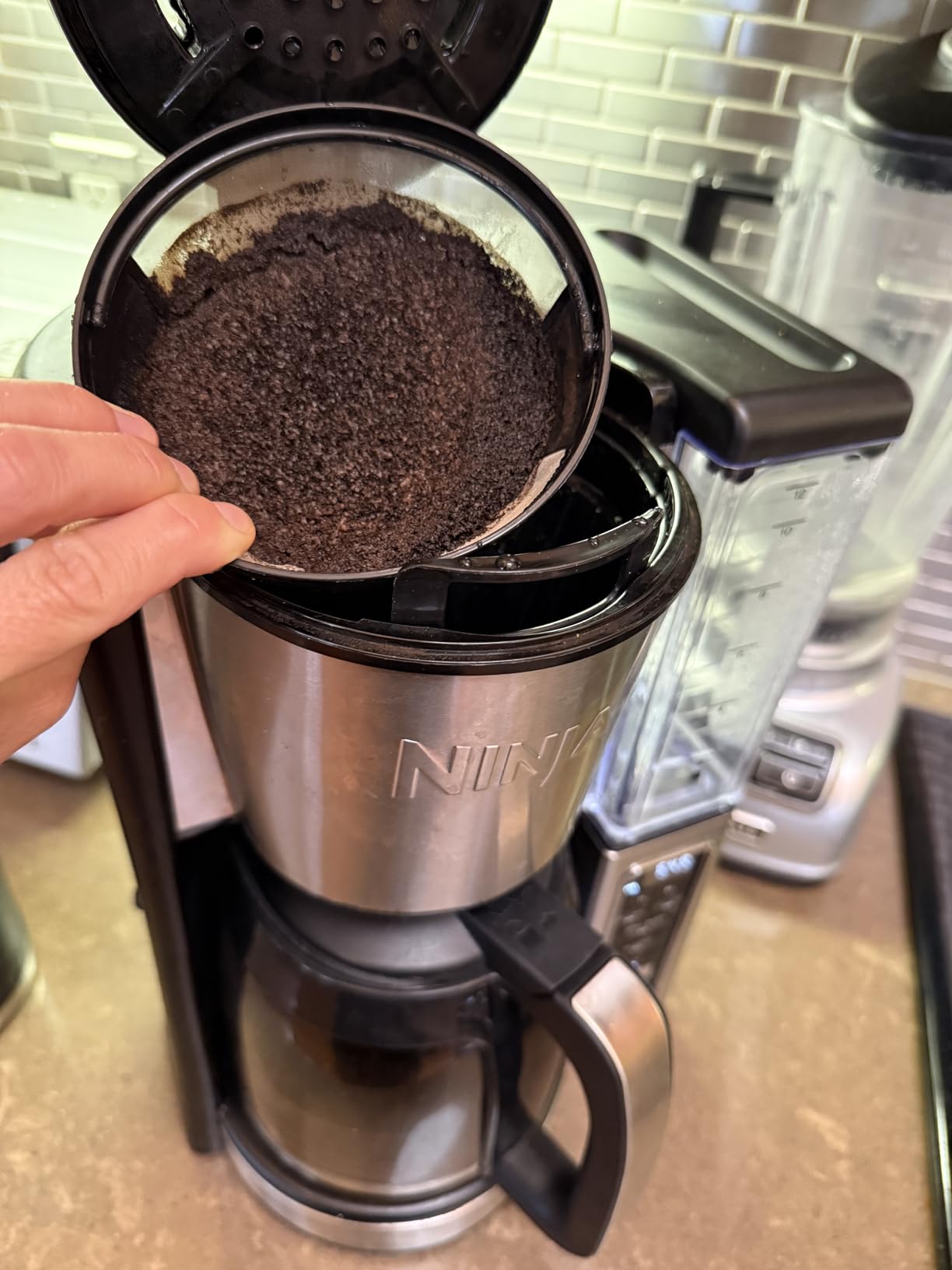 Reusable No.4 Cone Coffee Maker Filters for Ninja Coffee Bar Brewer Replacement Permanent Basket Filter (2 Coffee Filters) customer photo 1