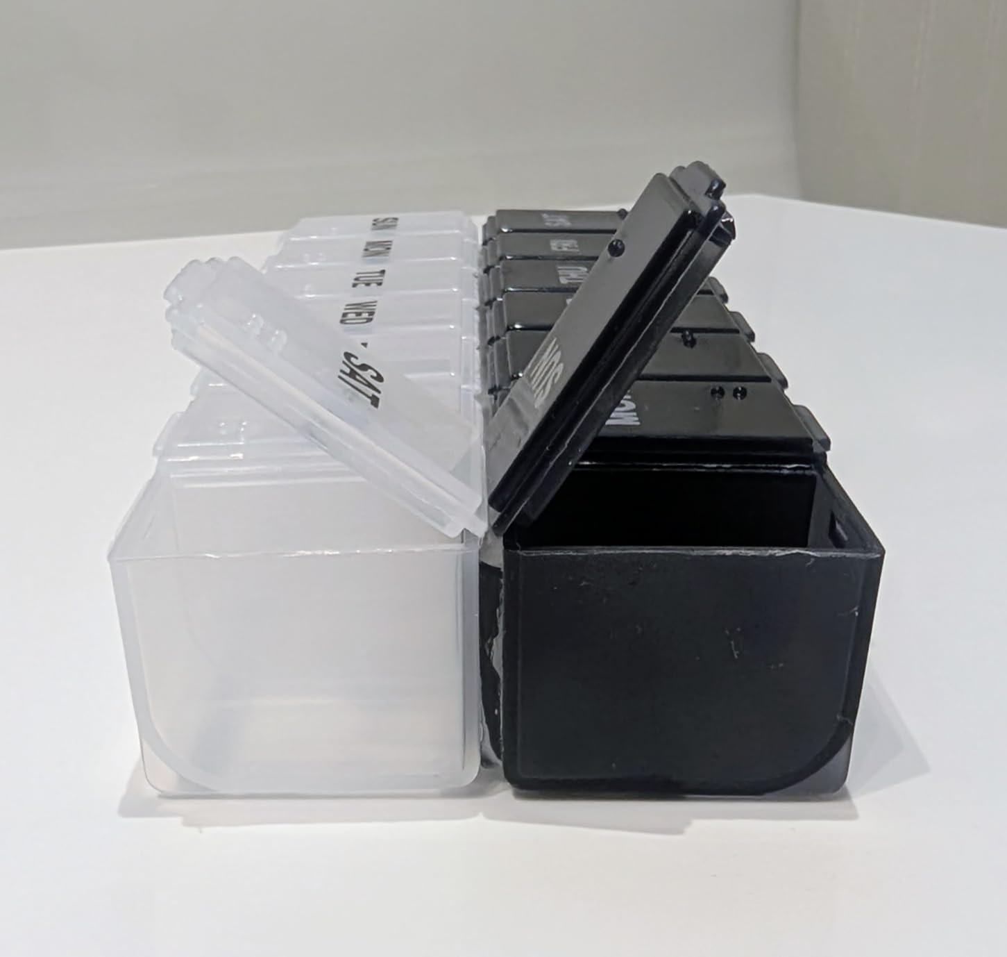 Ezy Dose Weekly (7-Day) Pill Organizer, Large Medicine Planner, Black customer photo 2