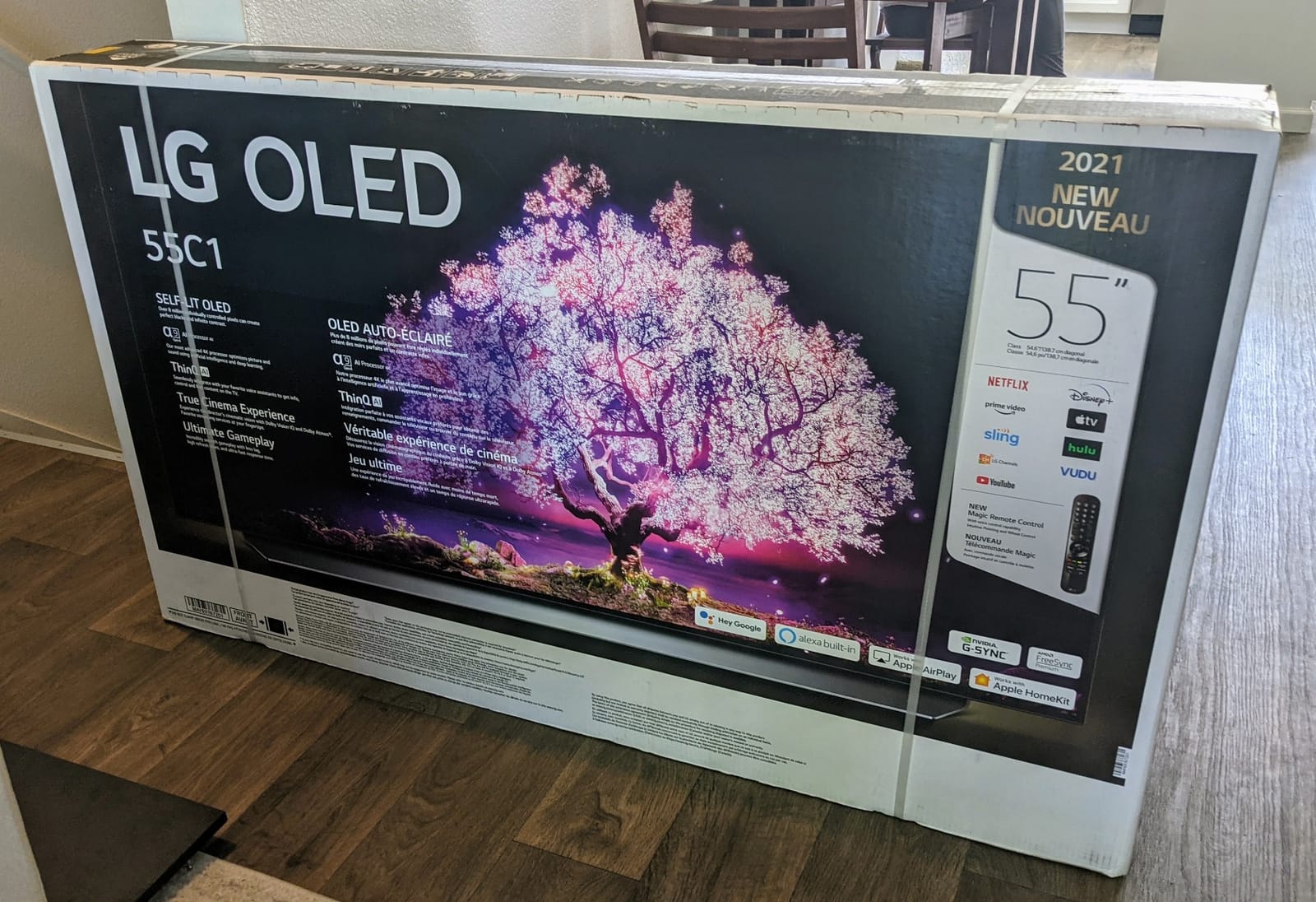 LG OLED C1 Series 55” Alexa Built-in 4k Smart TV (3840 x 2160), 120Hz Refresh Rate, AI-Powered 4K, Dolby Cinema, WiSA Ready, Gaming Mode (OLED55C1PUB, 2021) customer photo 1