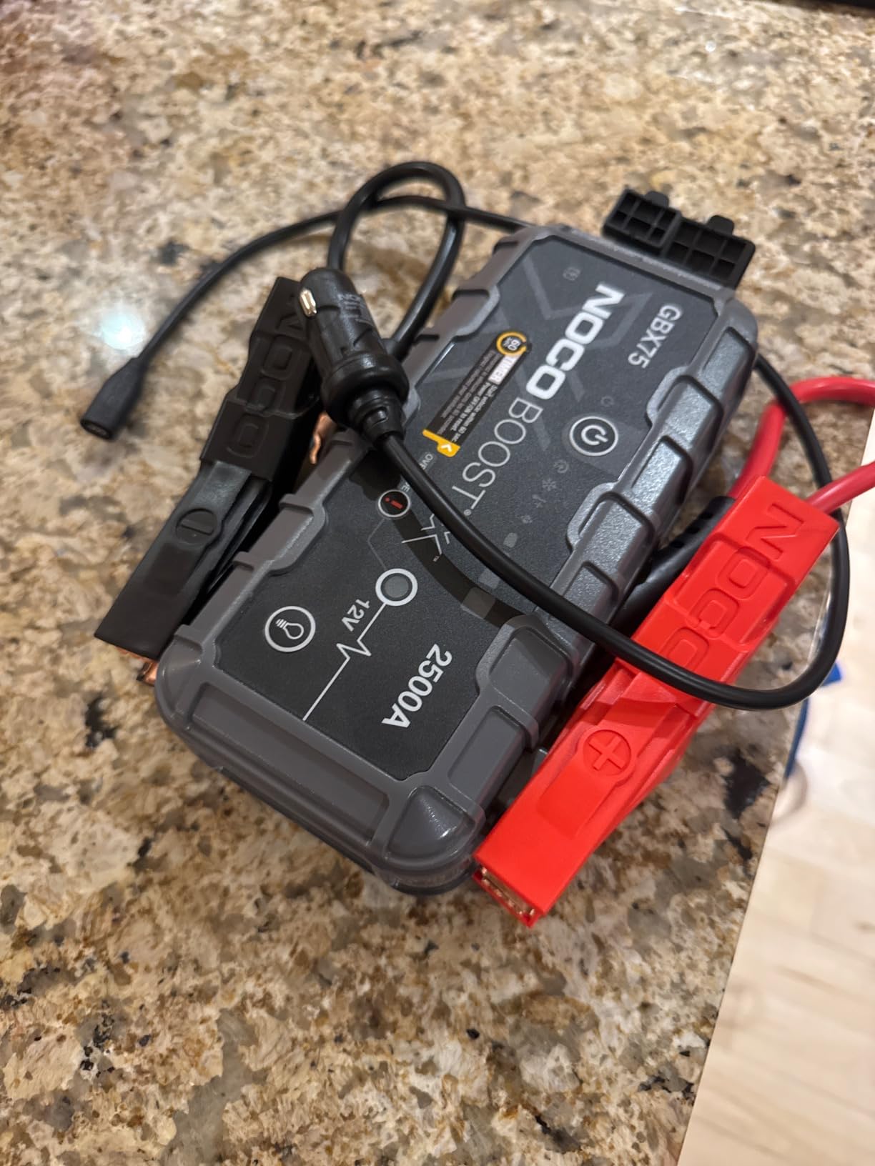 NOCO Boost GBX75 2500A UltraSafe Jump Starter, 12V Lithium Battery Booster | Spark-Proof & Reverse Polarity Protection, For Car, Truck, Motorcycle, SUV, Boat, ATV, RV, up to 8.5L Gas & 6.5L Diesel customer photo 1