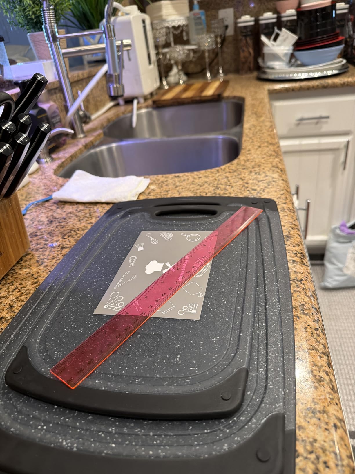 Viretang Plastic Cutting Boards Set of 3,BPA Free,Dishwasher Safe customer photo 2
