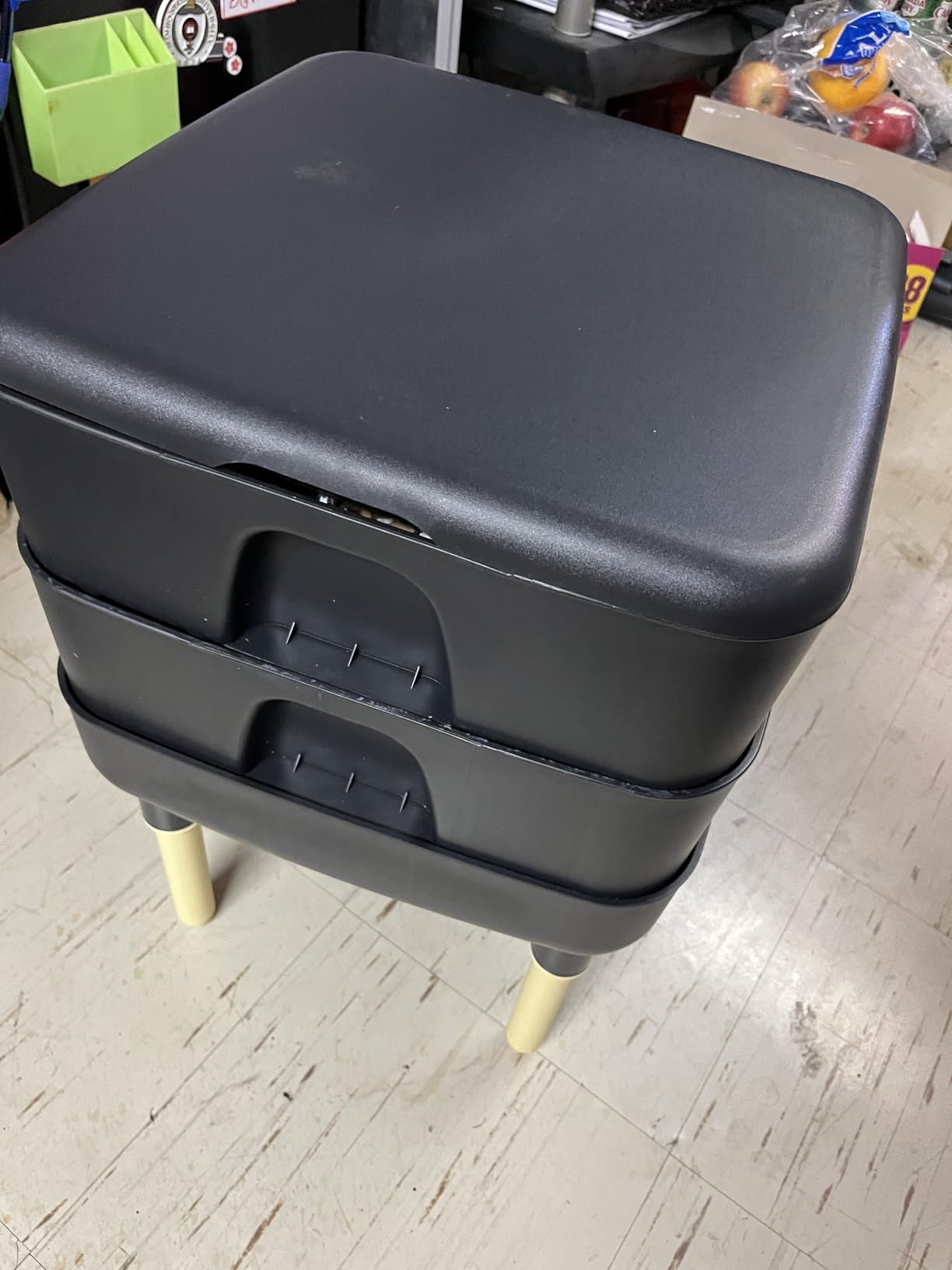 FCMP Outdoor - The Essential Living Composter, 2-Tray Worm Vermicomposter Bin (HF-LC4000v2-BLK) Black customer photo 1