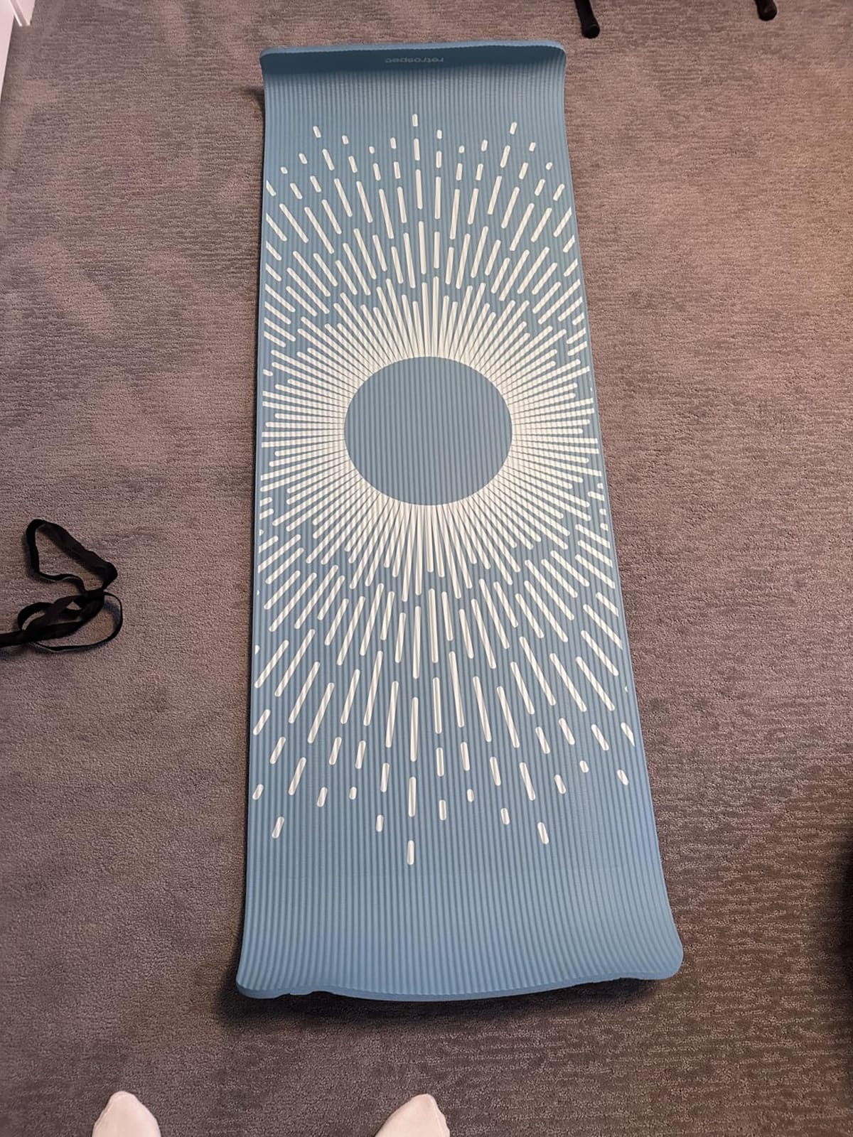 Retrospec Solana Yoga Mat Thick 1/2in Non-Slip Workout Mat with Nylon Strap - 72x24in Exercise Mat for Pilates, Stretching & Fitness - BPA Free, Easy Clean customer photo 1