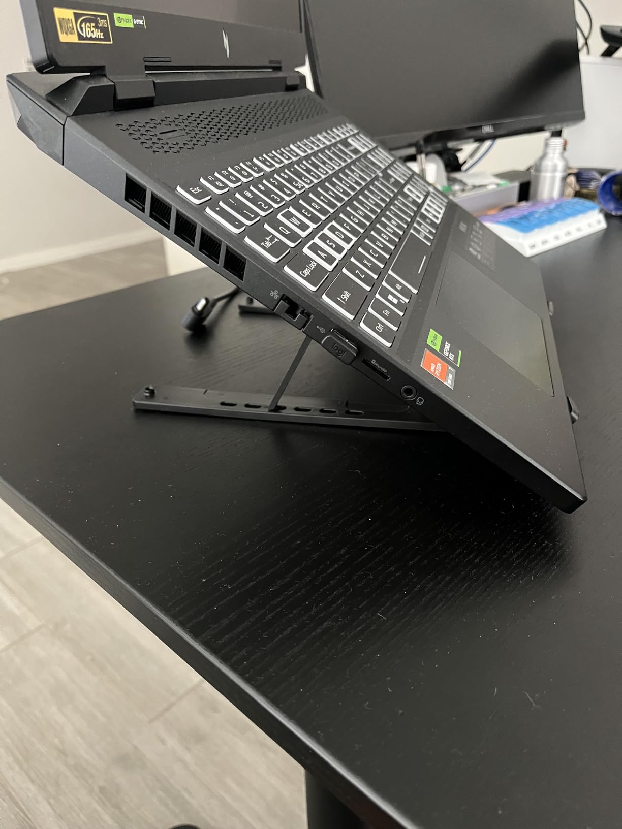 Adjustable Laptop Stand, Portable Laptop Riser for Desk customer photo 1