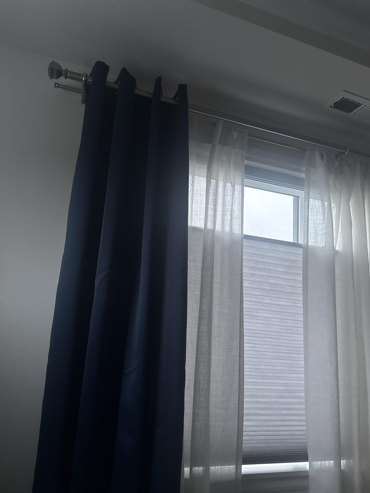 Joydeco Blackout Curtains for Bedroom 84 Inch - Black Out Curtains with Grommets Thermal Insulated Room Darkening Light Blocking, Noise Reducing & Wrinkle-Free Drapes for Living Room Windows, 2 Panels customer photo 2