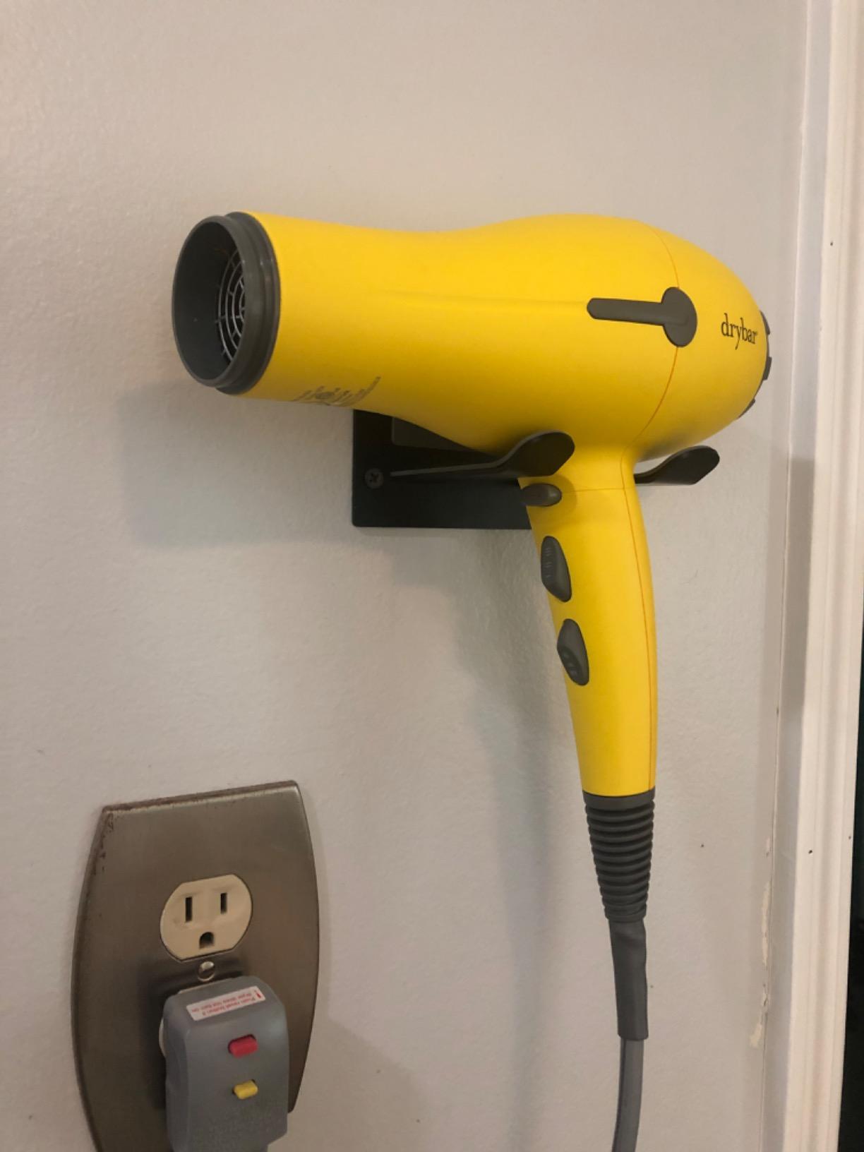 FLE Blow Dryer Holder Wall Mounted Fit fo Hair Dryers,White customer photo 1