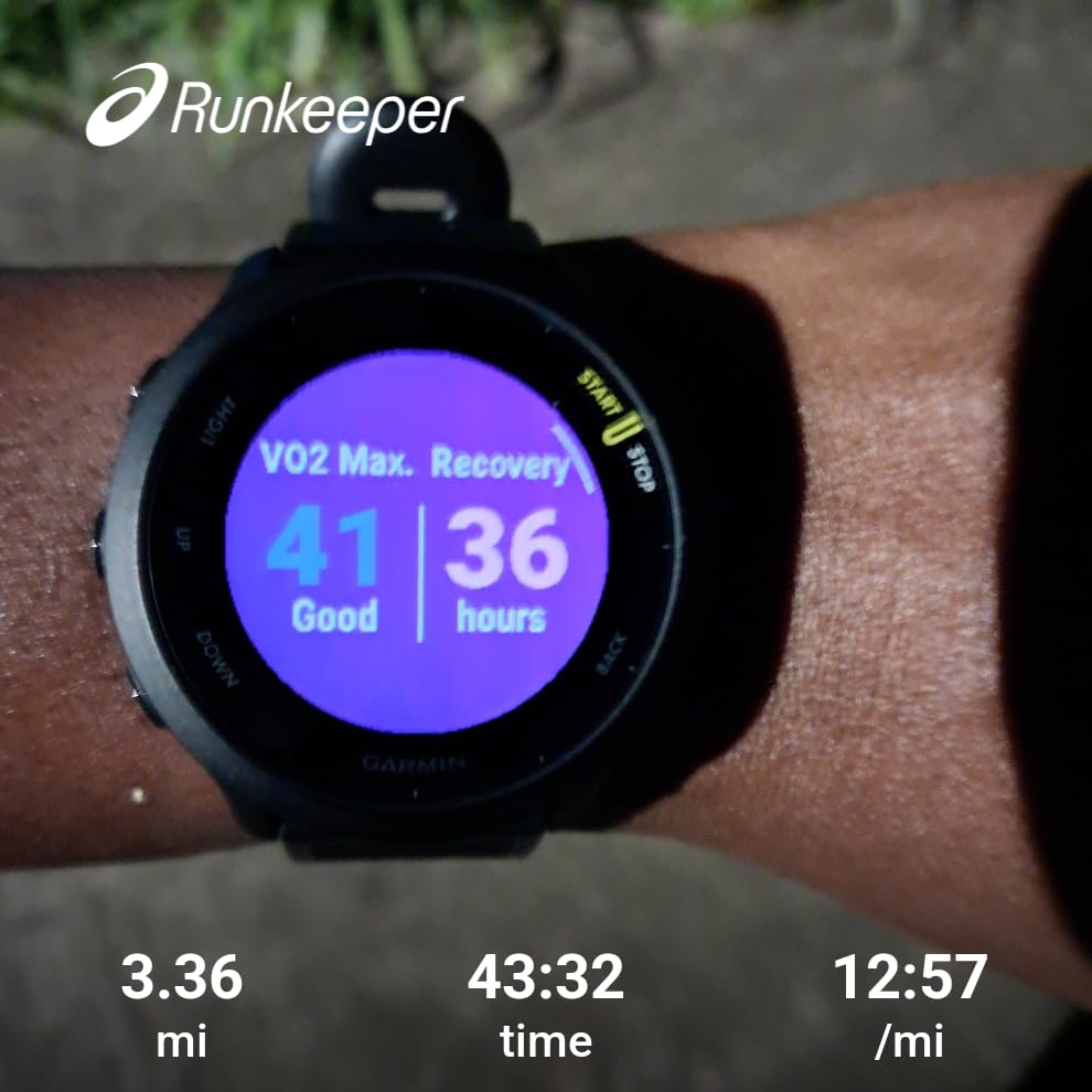 Garmin Forerunner 55, GPS Running Watch with Daily Suggested Workouts, Up to 2 Weeks of Battery Life, Aqua customer photo 1