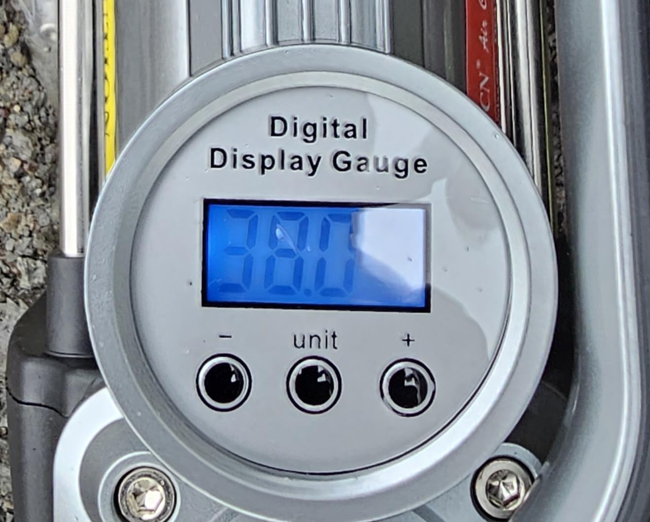 GSPSCN Heavy Duty Digital Tire Inflator 12V Portable Air Compressor Pump | 6X Faster Inflation Auto Shut-off Double Cylinders Metal Air Pump 150Psi with LED Light for Pickup,Truck,Car,Bicycles,RV,SUV customer photo 1