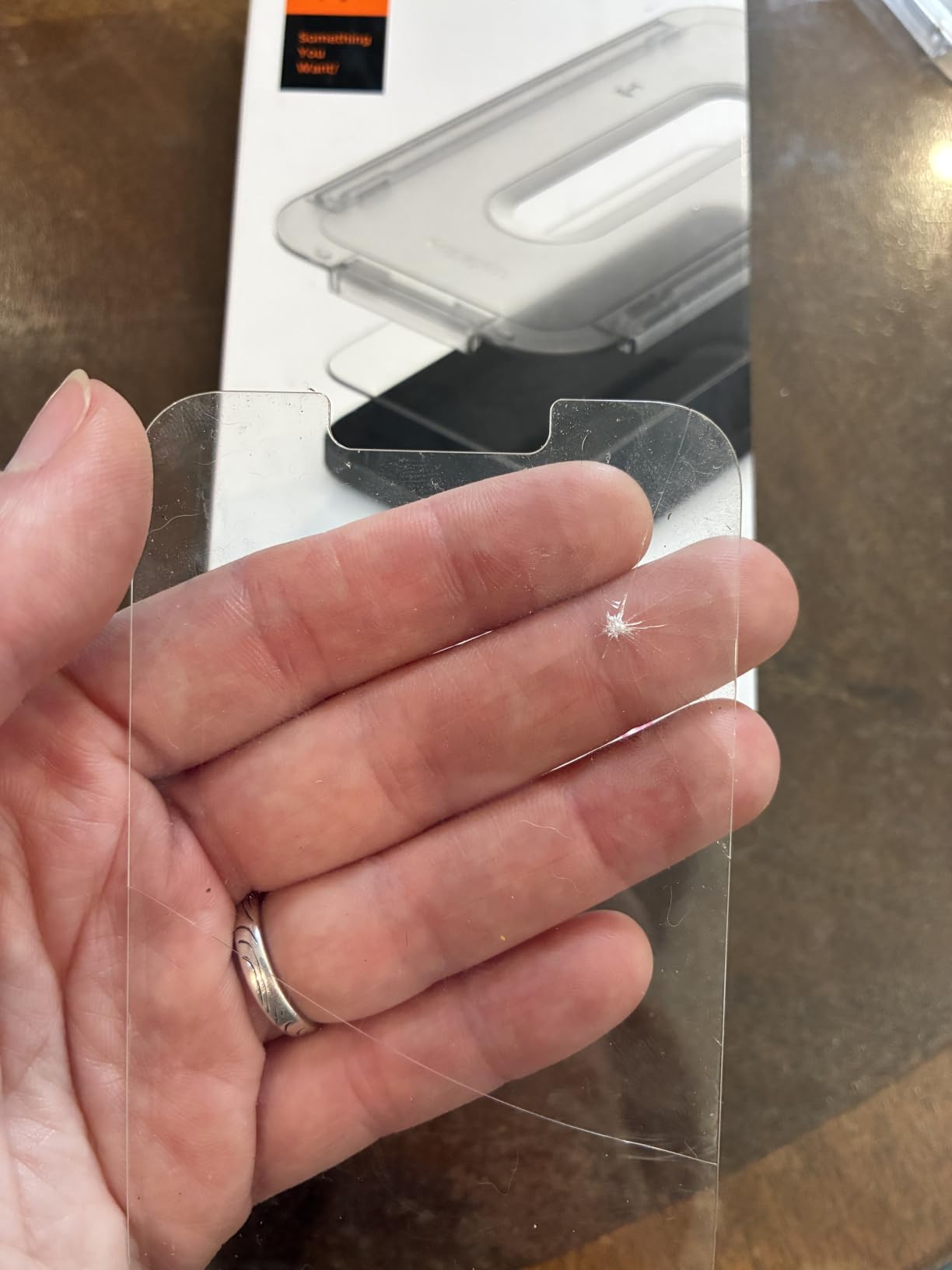 Spigen GlasTR EZ FIT Screen Protector for iPhone 17e, 16e, 14, 13 Pro, 13 customer photo 1