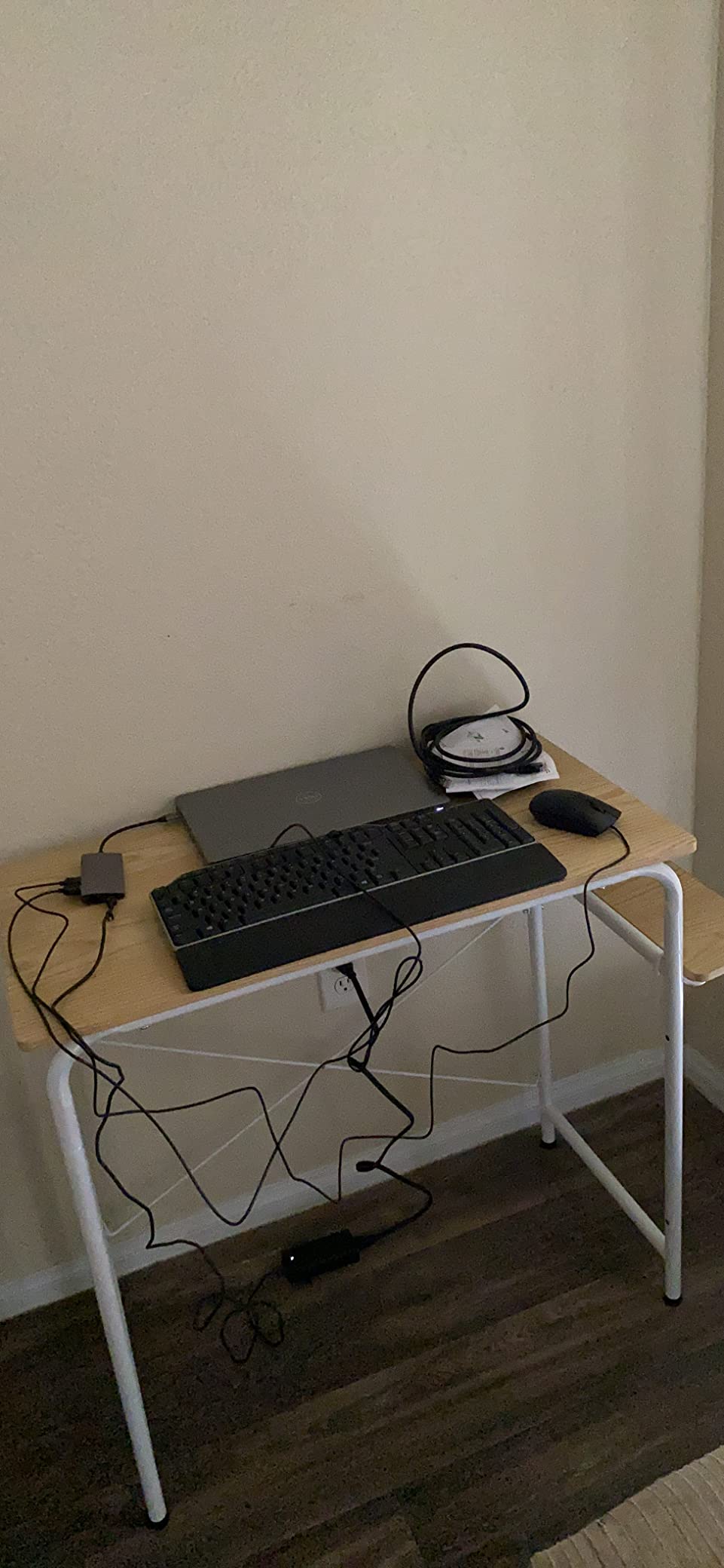 SHW Small Gaming Home Office Computer Desk with Shelf, Black customer photo 2