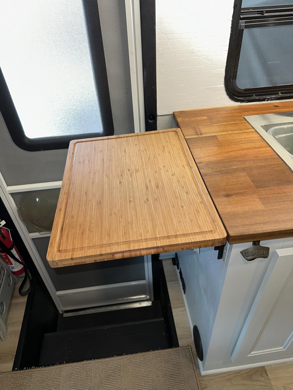 Allsum Extra Thick Wood Cutting Board for Kitchen, Reversible and Durable customer photo 1