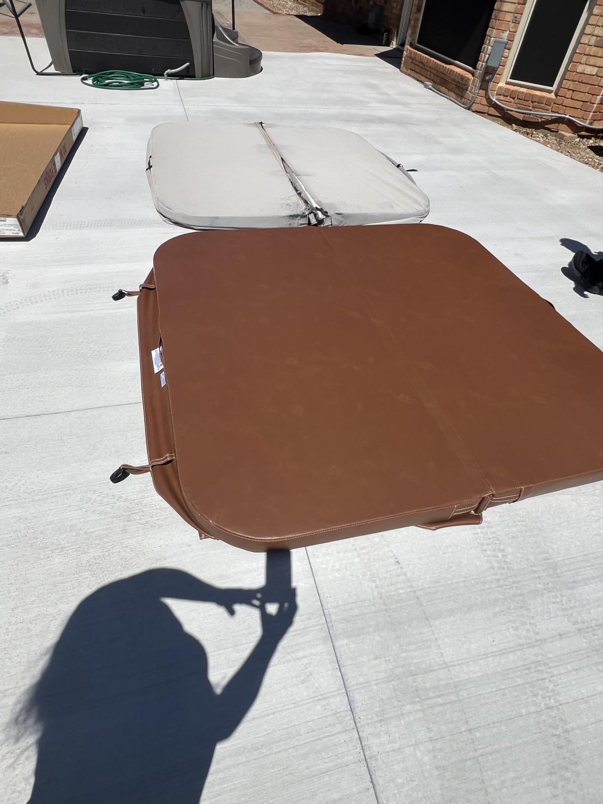 MySpaCover Custom-Made Hot Tub and Spa Cover Replacement | High-Density EPS Foam Insulation | HydroTex 600D or Marine Vinyl | Any Shape and Size up to 96 x 96 in. | 5-Year Warranty customer photo 1