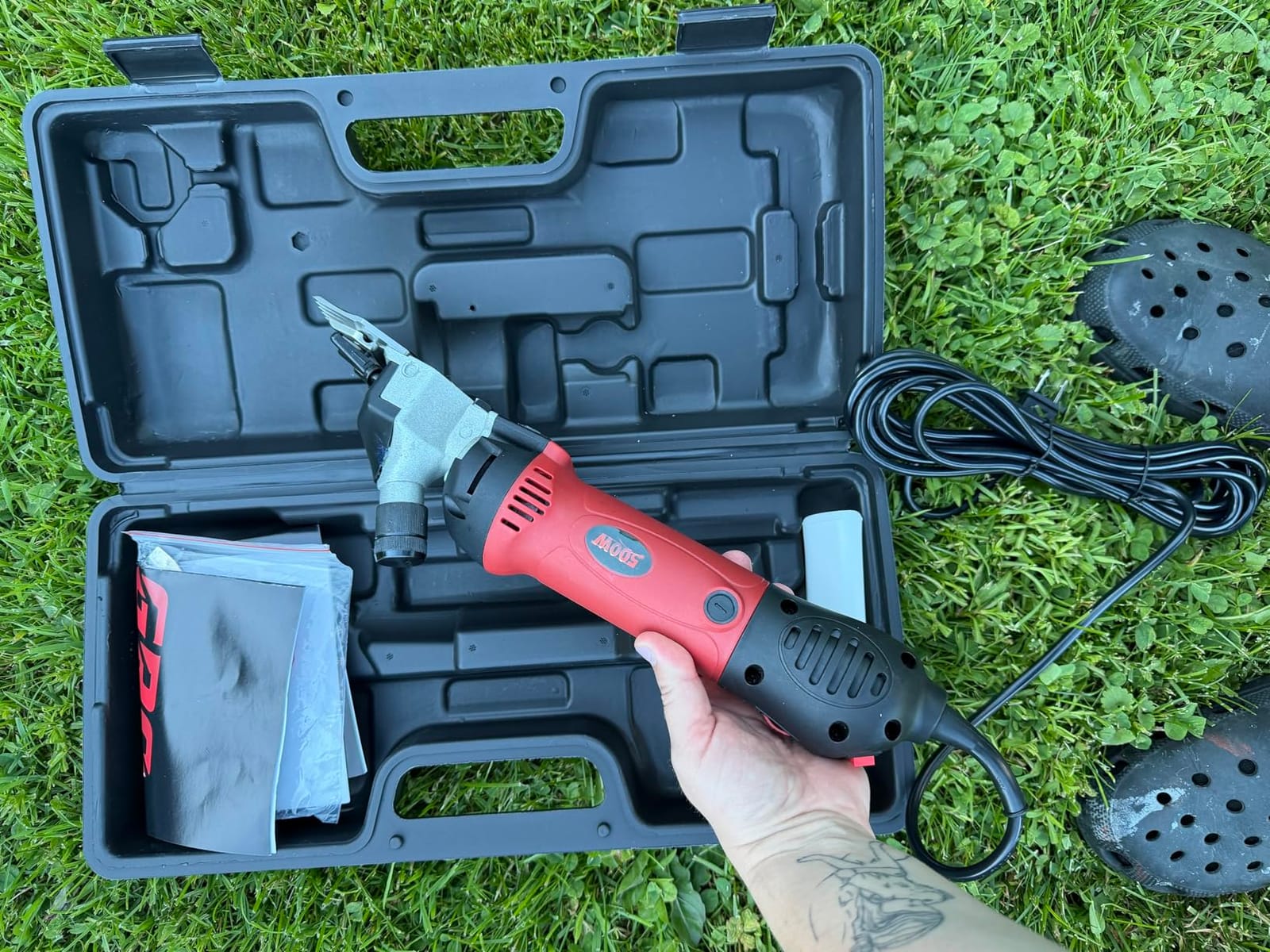 Sheep Clippers 600W, Professional Animal Shearing Machine, Farm Livestock Grooming Kit, Heavy Duty Electric Clippers for Thick Coat Animals (Sheep Clippers-600W) customer photo 2