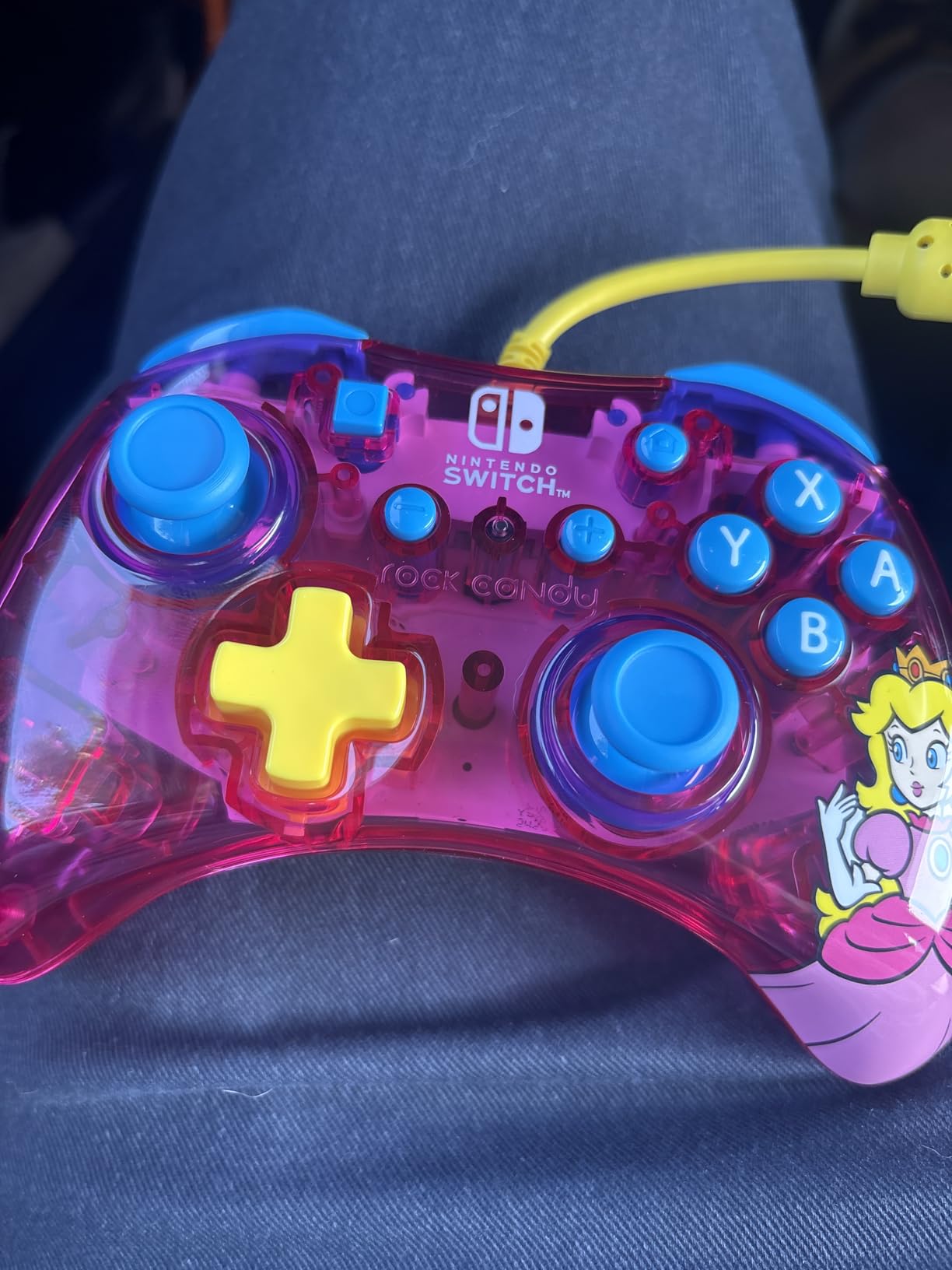 PDP Gaming Rock Candy Wired Power Nintendo Switch Pro Controller, Officially Licensed Lite/OLED Compatible Gamepad, Super Mario (Red) customer photo 1