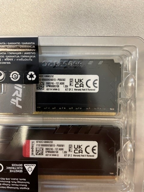 Kingston FURY Beast 32GB (2x16GB) 3200MT/s DDR4 CL16 Desktop Memory Kit of 2 KF432C16BBK2/32 customer photo 1