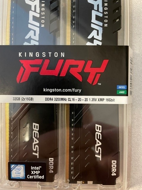 Kingston FURY Beast 32GB (2x16GB) 3200MT/s DDR4 CL16 Desktop Memory Kit of 2 KF432C16BBK2/32 customer photo 2