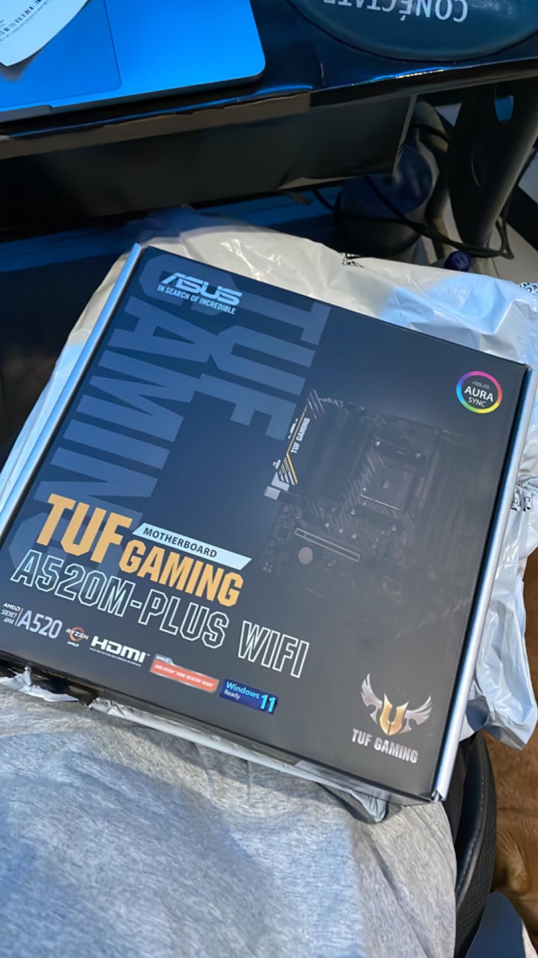 ASUS TUF Gaming A520M-PLUS (WiFi) AMD AM4 (3rd Gen Ryzen™) microATX Gaming Motherboard (M.2 Support, 802.11ac Wi-Fi, DisplayPort, HDMI, D-Sub, USB 3.2 Gen 1 Type-A and Aura Addressable Gen 2 headers) customer photo 2