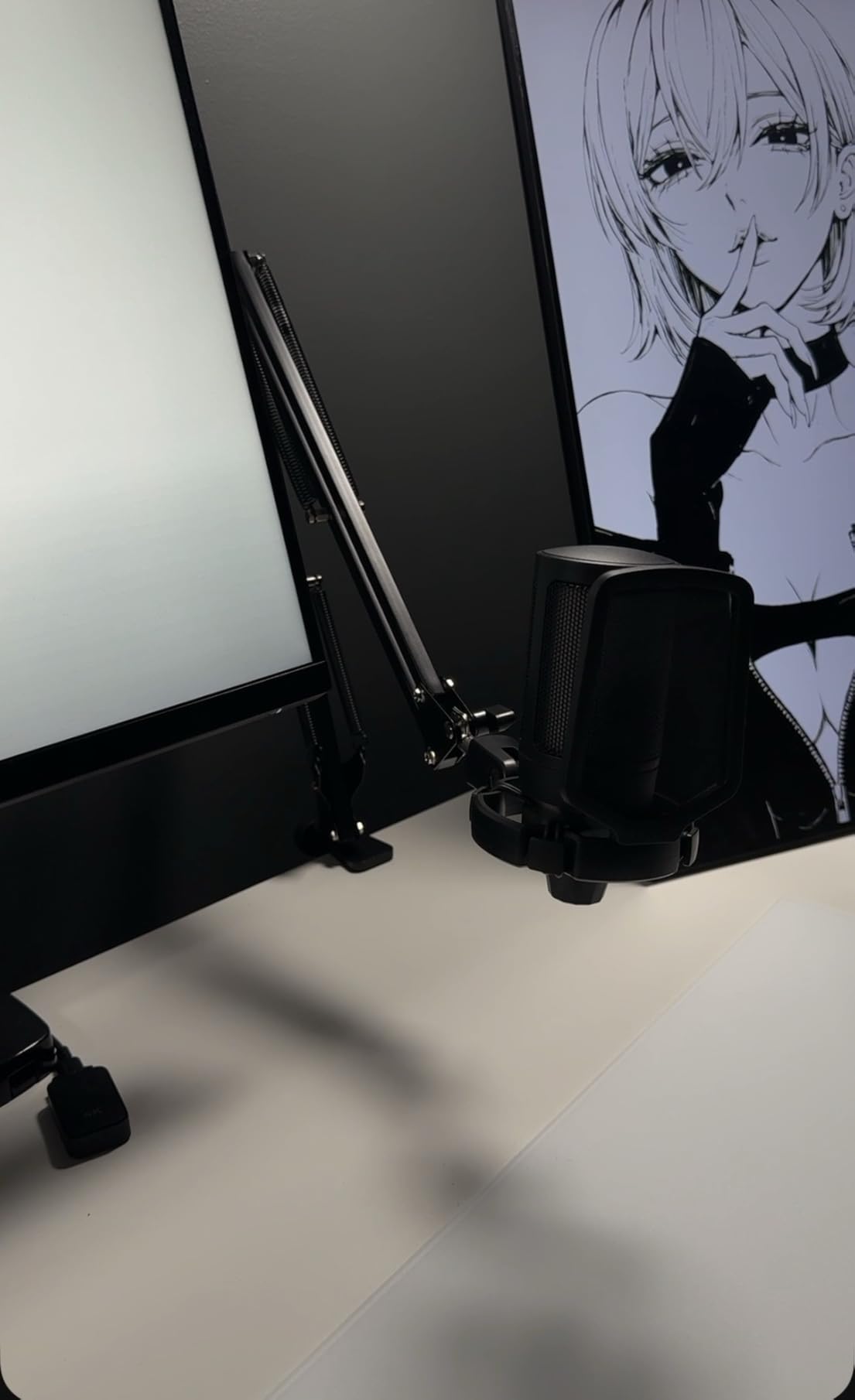 FIFINE CS1 Scissor Microphone Boom Arm Stand for Gaming Recording | Podcast Mic Arm Stand,Heavy Duty clamp,3/8