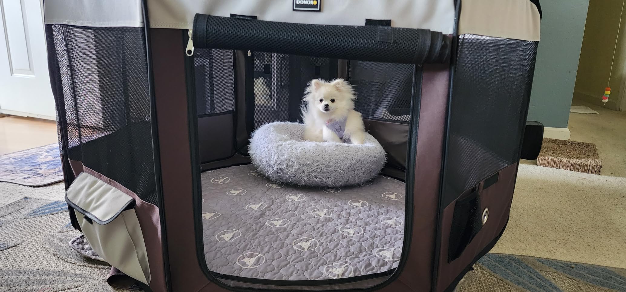 DONORO Dog Playpen 46