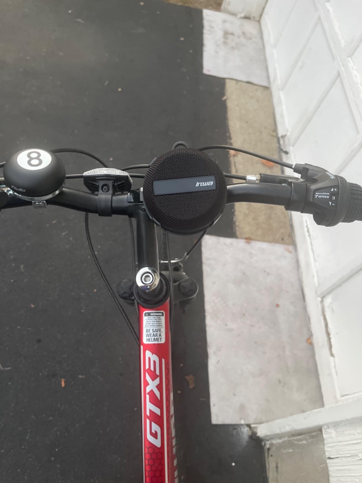 Inwa Portable Bluetooth Speaker, Bike Speakers with Speed Display, Wireless Speaker with 480 Mins Super Long of Playtime. Decent Sound, Compact Size and Loudness for Riding, Hiking, Showering, Golfing customer photo 1