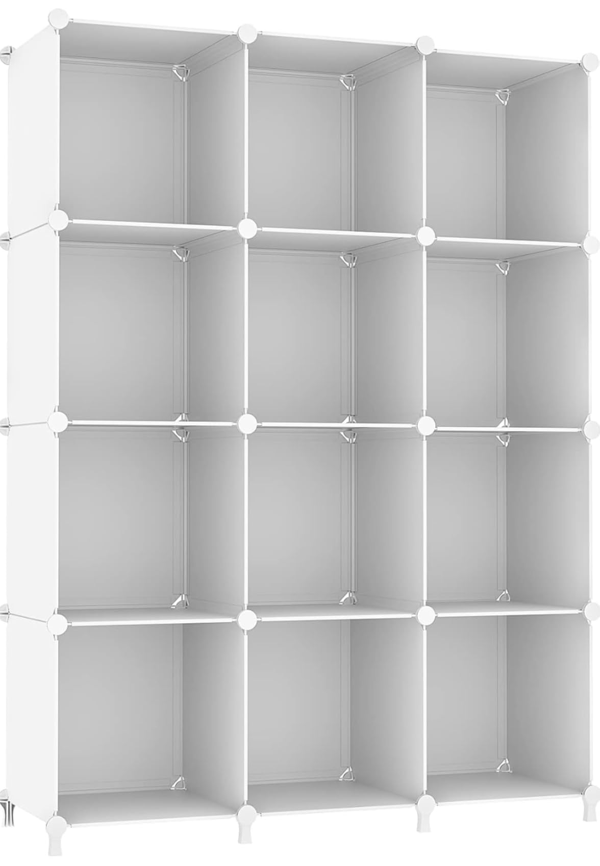 AWTATOS 12 Cube Storage Organizer, Closet Organizer Storage Shelves, White customer photo 1